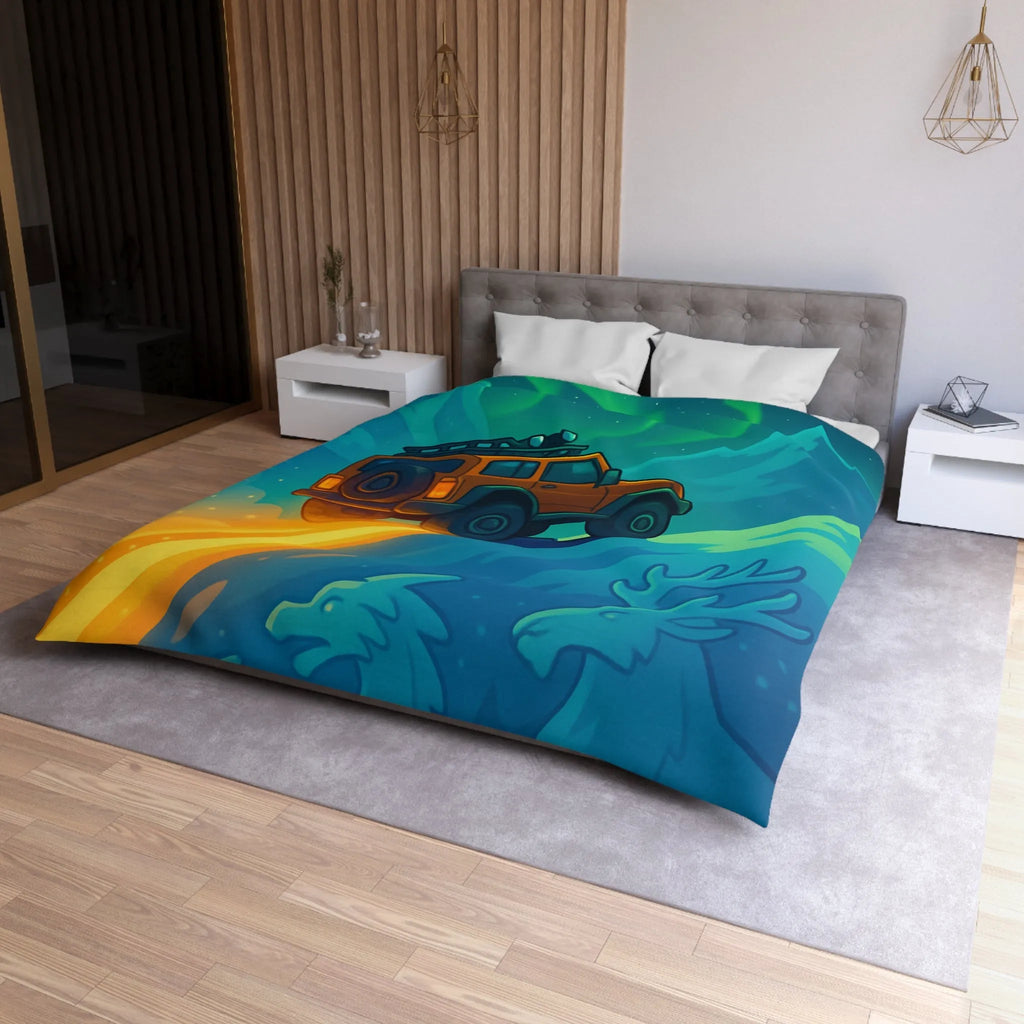 Aventure Hivernale Arctique avec Motifs Scandinaves et Aurores Boréales Scintillantes