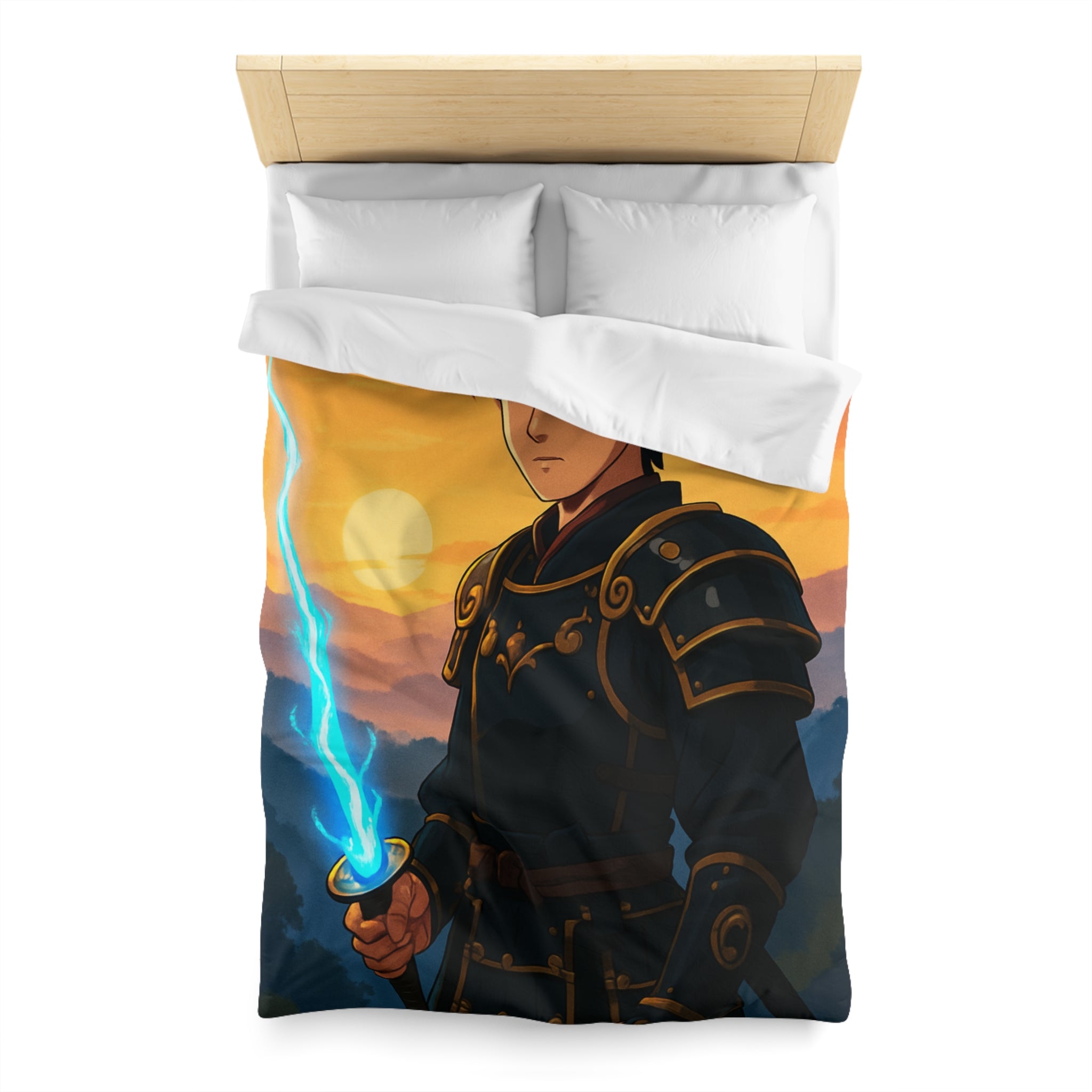 Housse de Couette Microfibre Motif Créatif Original Style Contemporain Chambre Élégante