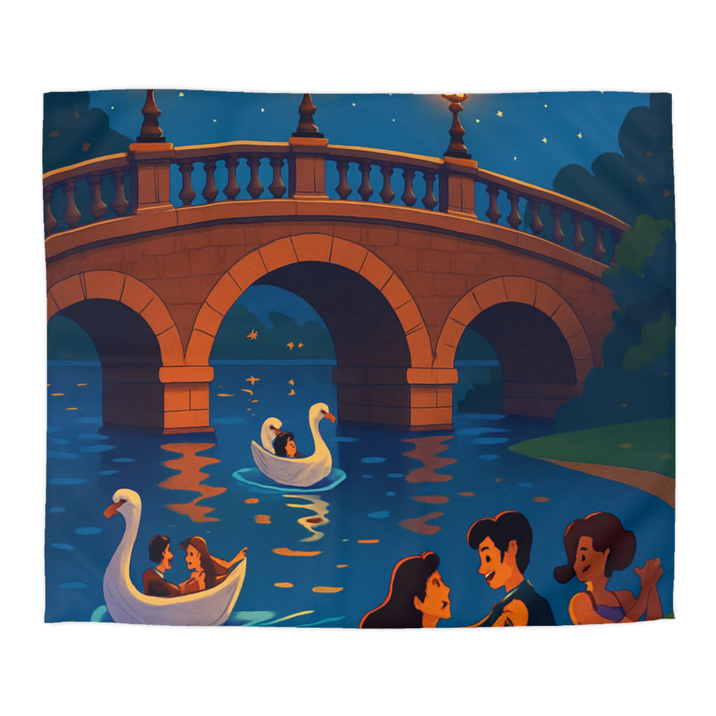 Housse de Couette Microfibre Illustration Unique Design Moderne Décoration Intérieure Raffinée