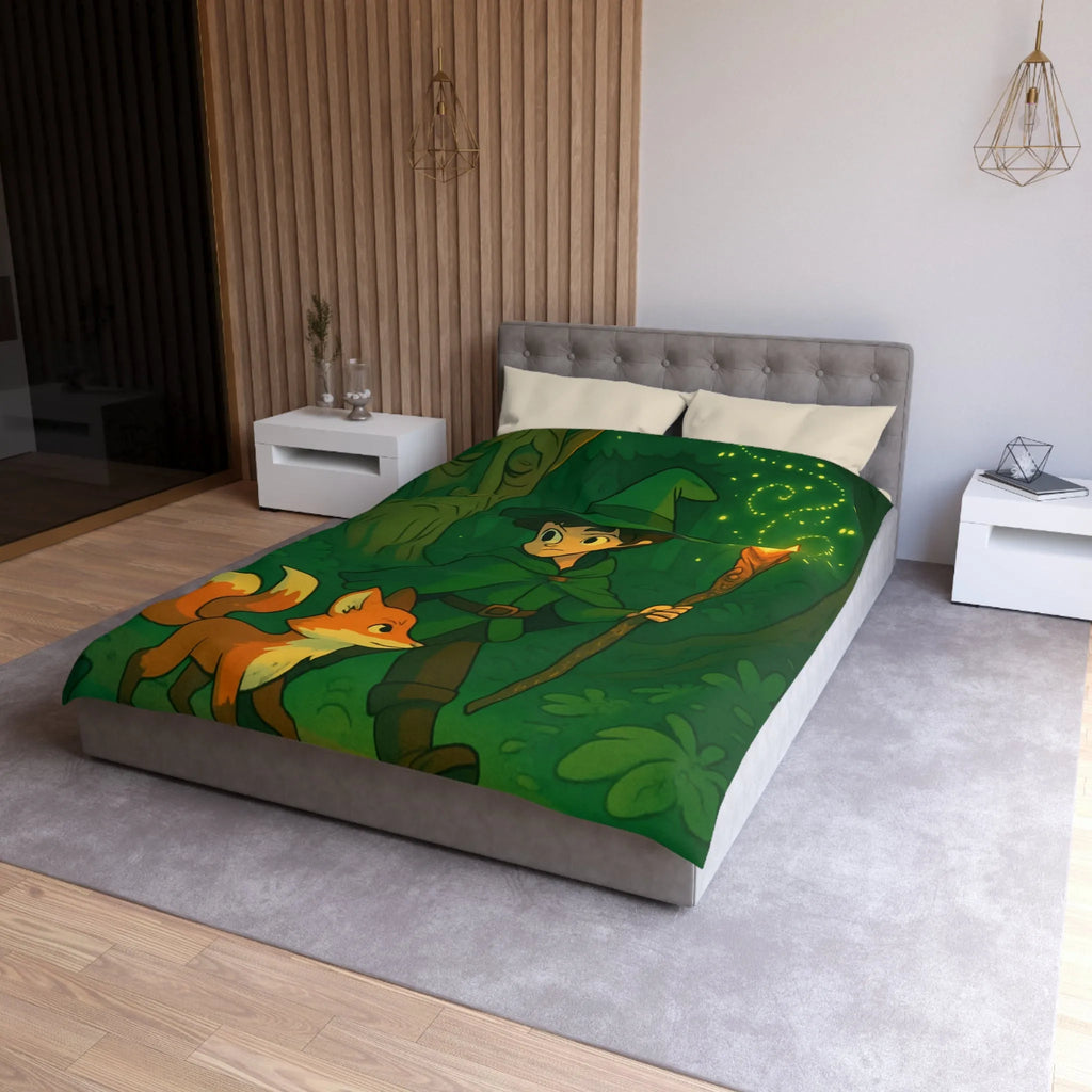 Housse de Couette Microfibre Art Graphique Contemporain Style Décoratif Chambre Tendance