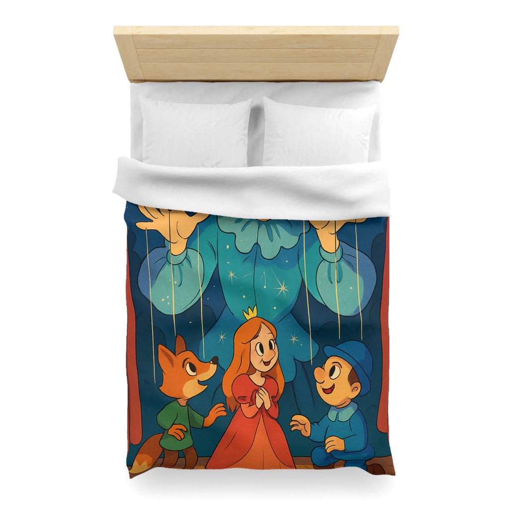 Housse de couette marionnette: spectacle enchanté de nuit étoilée pour enfants rêveurs