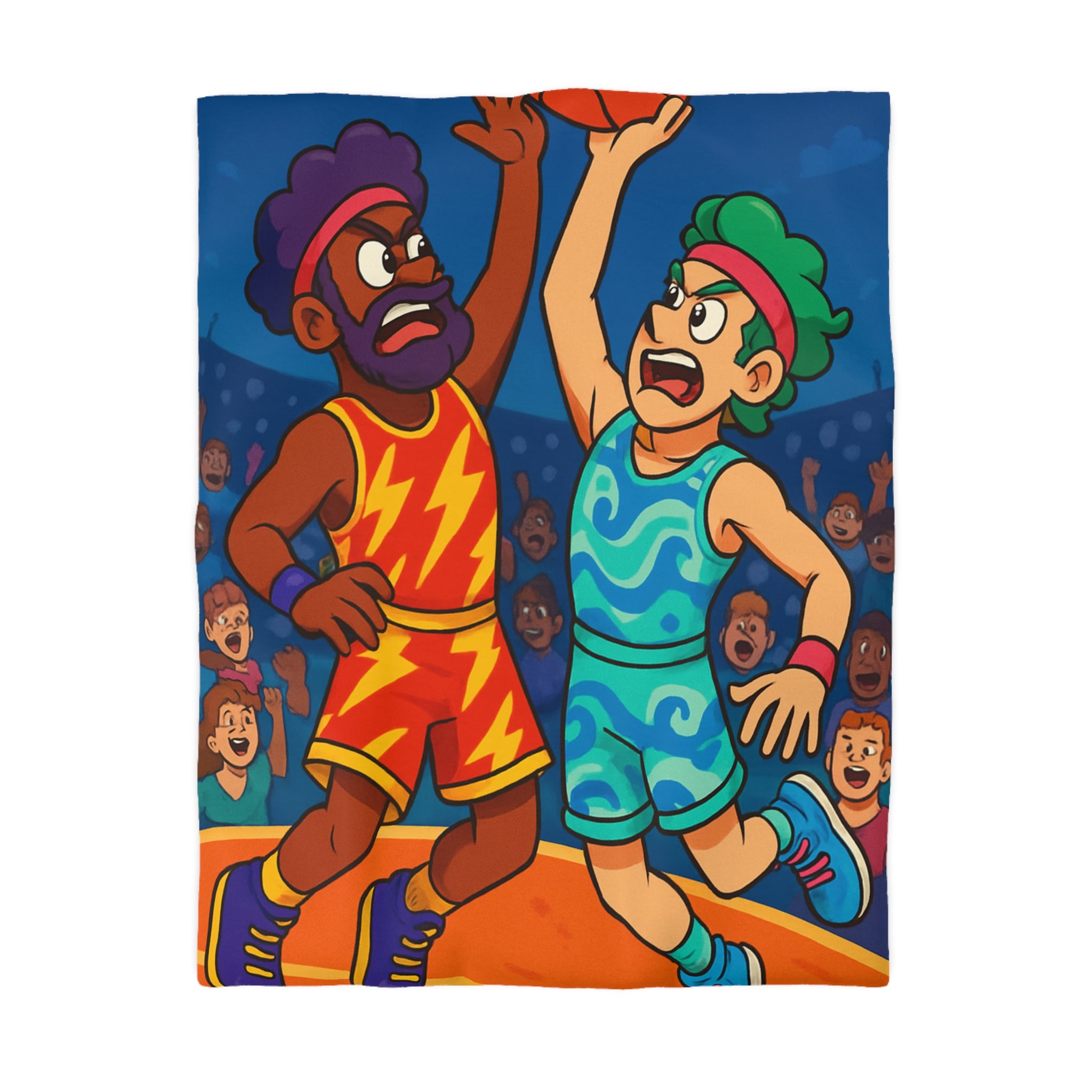 Housse de Couette Microfibre Illustration Unique Design Moderne Décoration Intérieure Raffinée