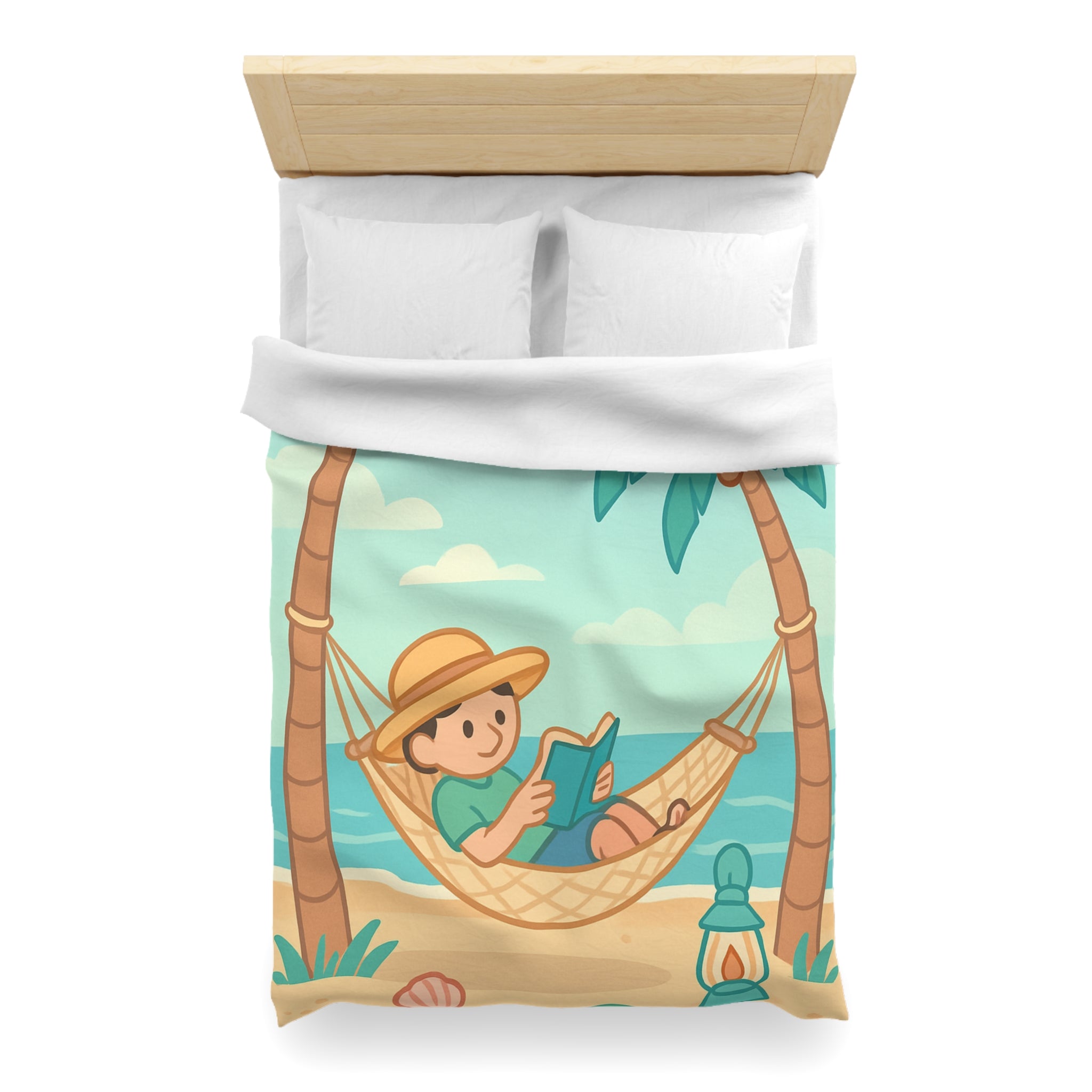 Housse de Couette Microfibre Motif Créatif Original Style Contemporain Chambre Élégante