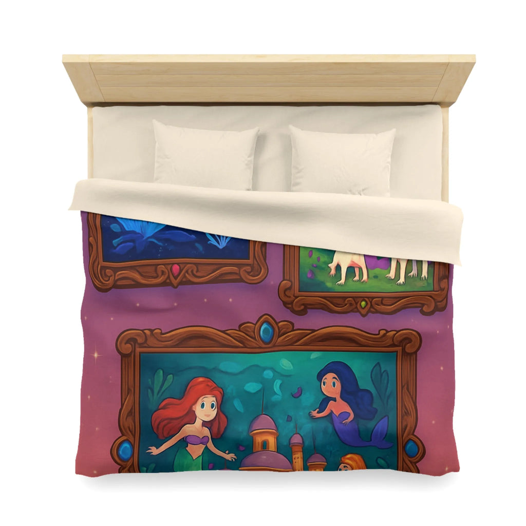 Housse de couette colorée inspirée de contes de fées avec motifs enchanteurs et magiques