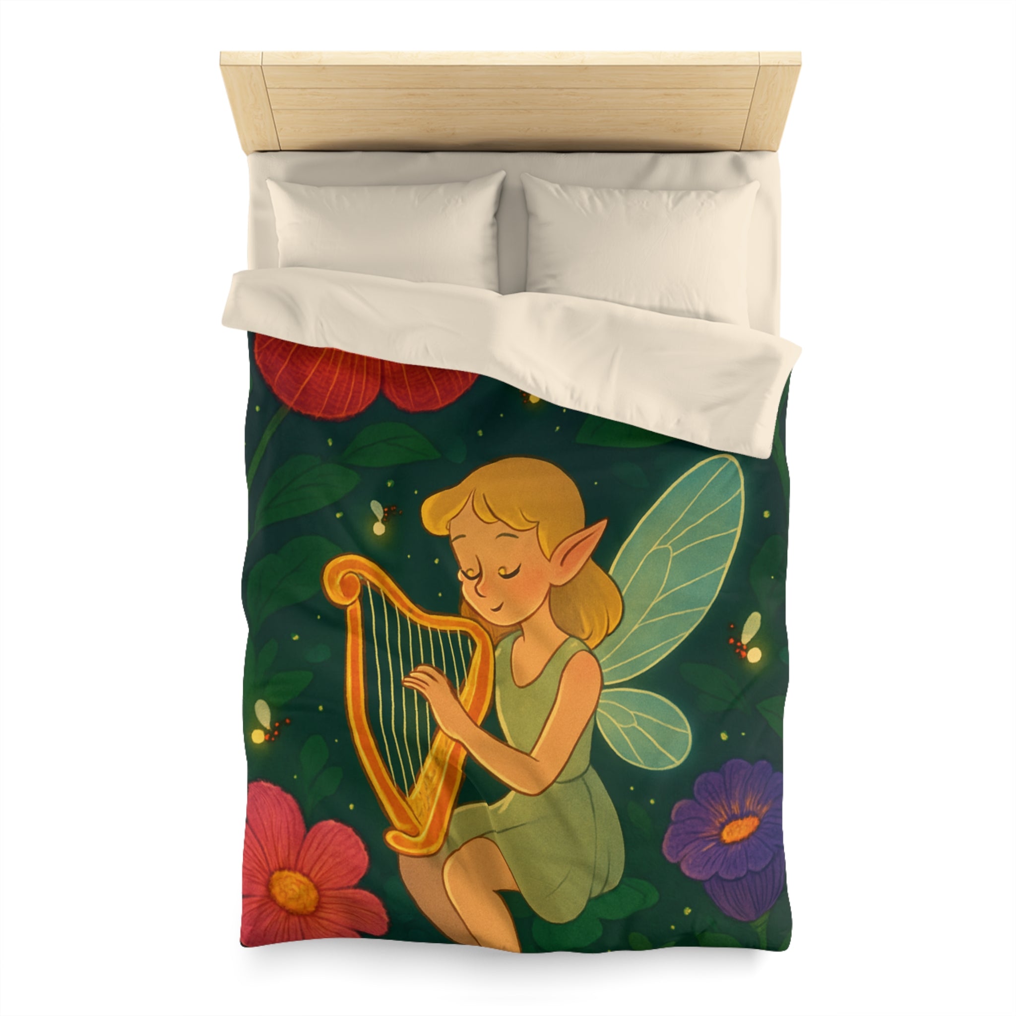 Housse de Couette Microfibre Motif Créatif Original Style Contemporain Chambre Élégante