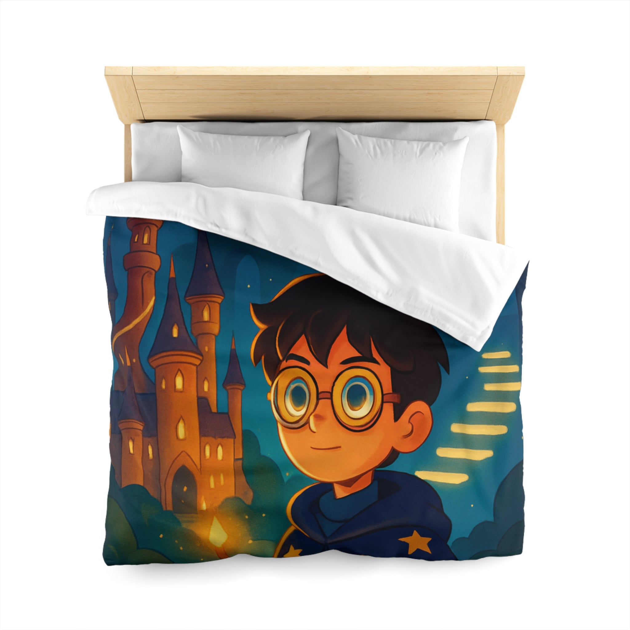 Housse de Couette Microfibre Motif Créatif Original Style Contemporain Chambre Élégante