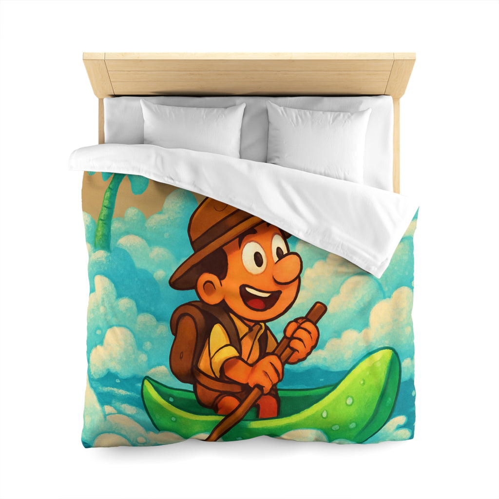 Housse de Couette Microfibre Motif Créatif Original Style Contemporain Chambre Élégante