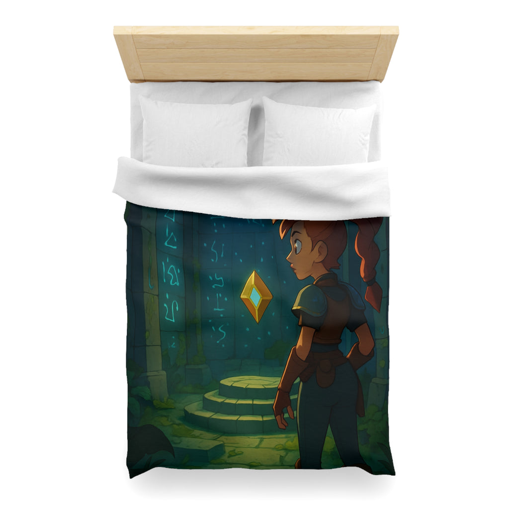 Housse de Couette Microfibre Design Artistique Moderne Décoration Chambre Confort Premium