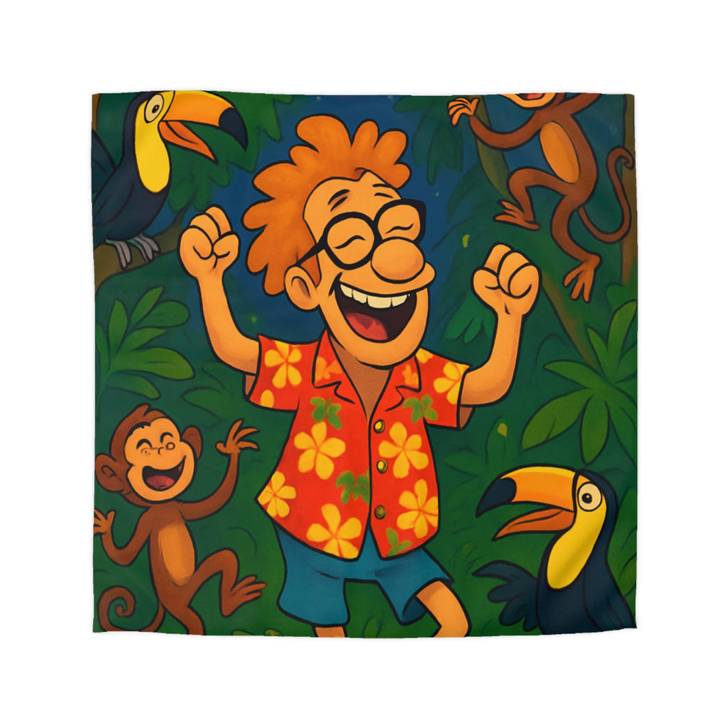 Housse de Couette Microfibre Illustration Unique Design Moderne Décoration Intérieure Raffinée