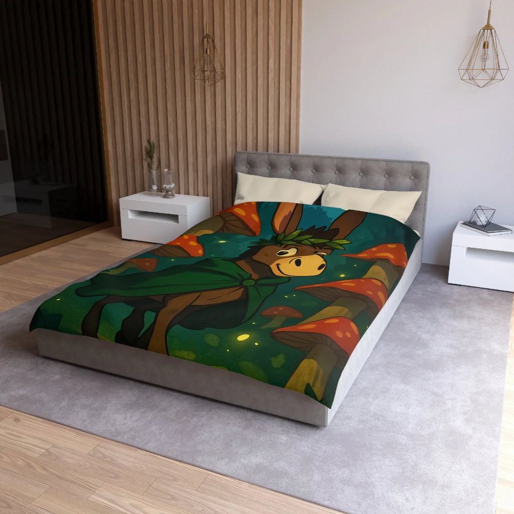 Housse de Couette Microfibre Art Graphique Contemporain Style Décoratif Chambre Tendance