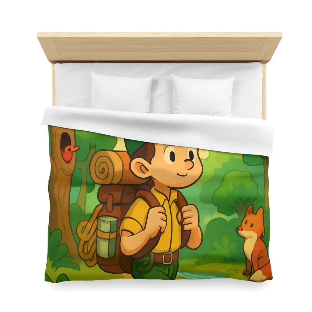 Housse de Couette Enfant Forêt Aventure Animaux Ciel Rêveur Exploration Nature