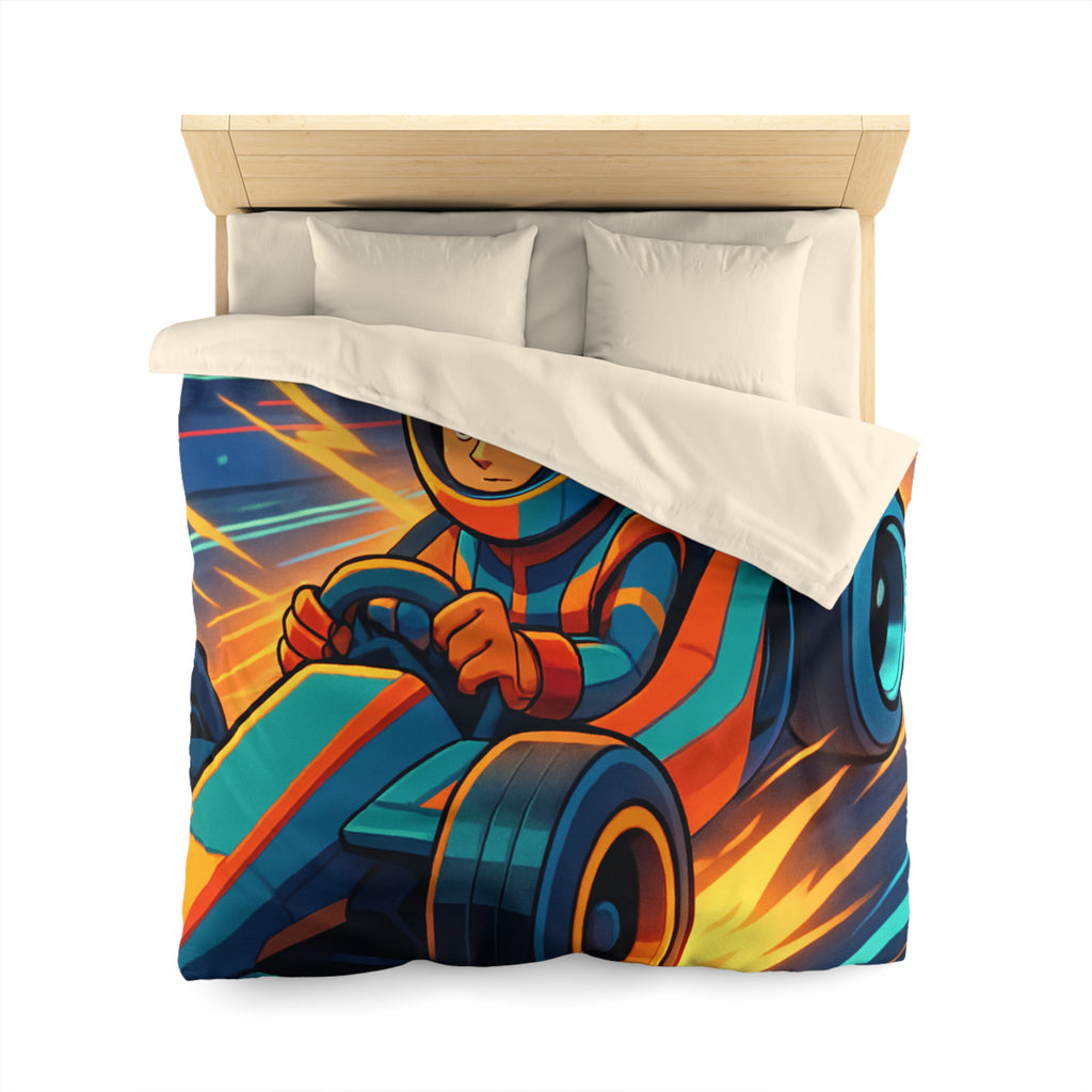 Housse de Couette Microfibre Motif Créatif Original Style Contemporain Chambre Élégante