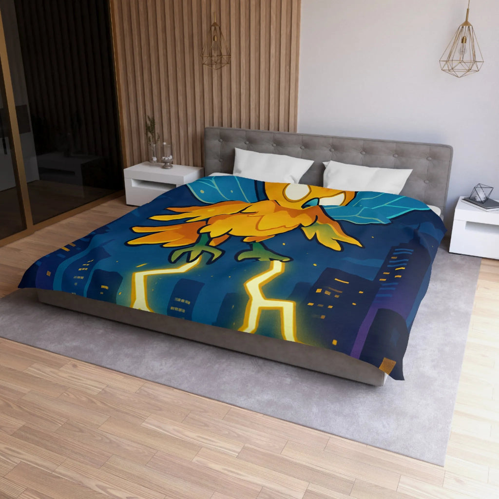 Housse de Couette Microfibre Art Graphique Contemporain Style Décoratif Chambre Tendance