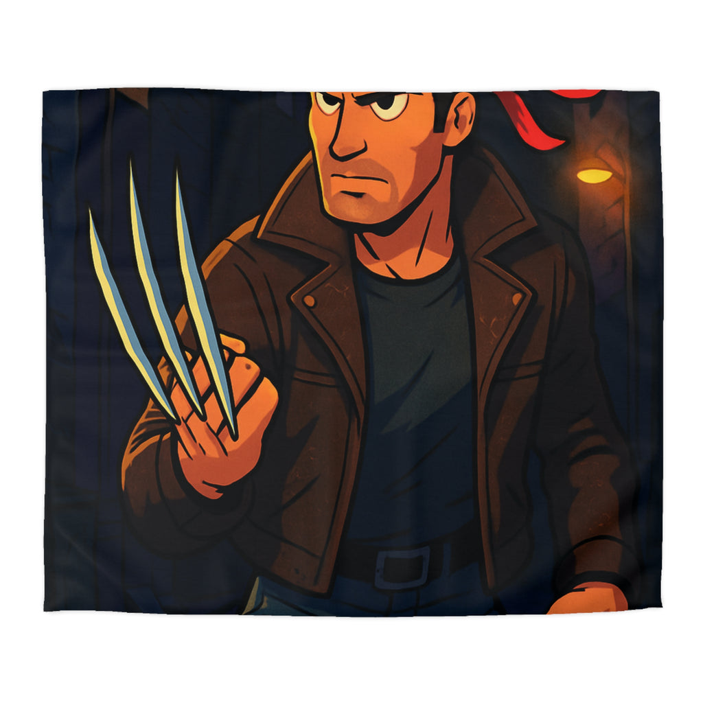 Housse de Couette Microfibre Illustration Unique Design Moderne Décoration Intérieure Raffinée