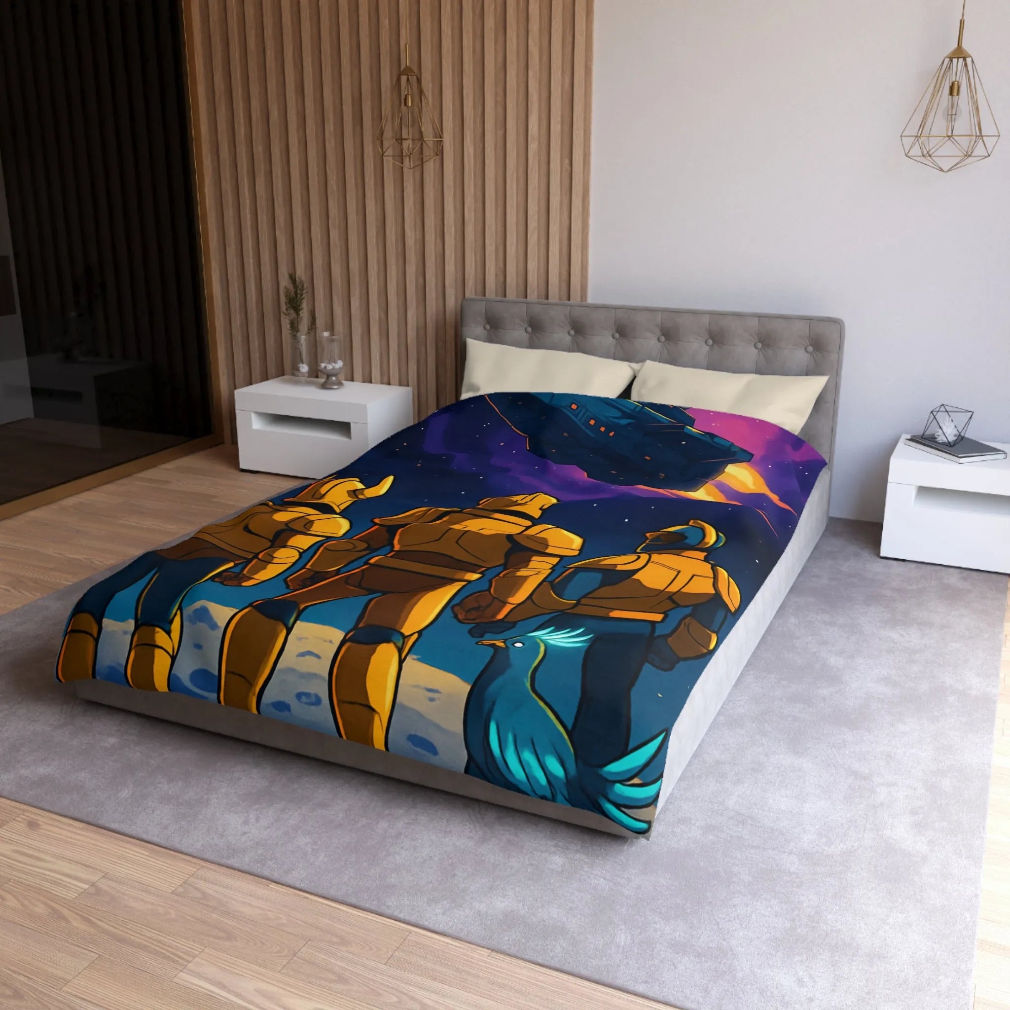 Explorez l'univers avec une housse de couette spatiale unique et captivante