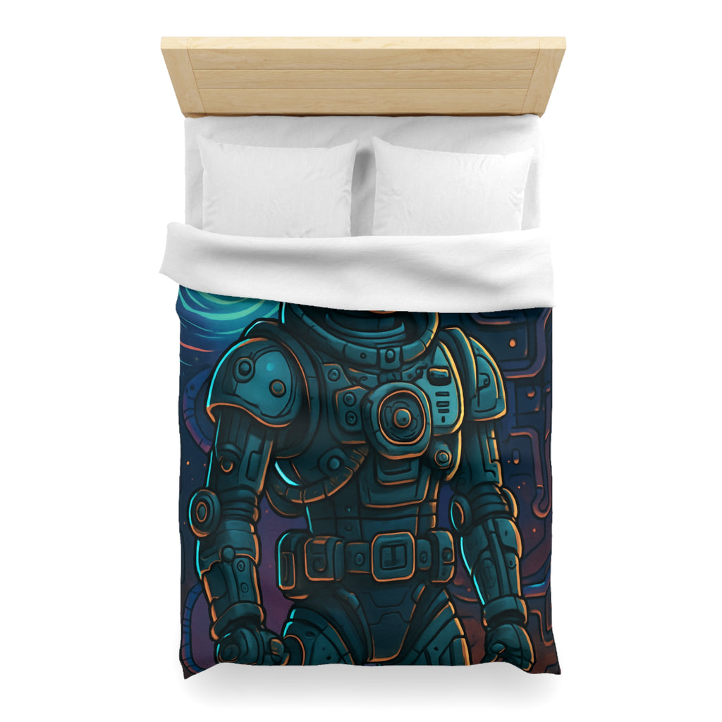 Housse de Couette Microfibre Illustration Unique Design Moderne Décoration Intérieure Raffinée