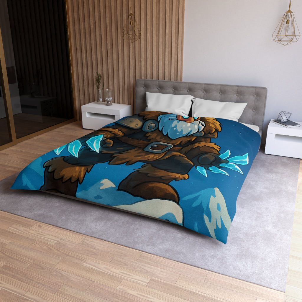 Housse de Couette Microfibre Motif Créatif Original Style Contemporain Chambre Élégante