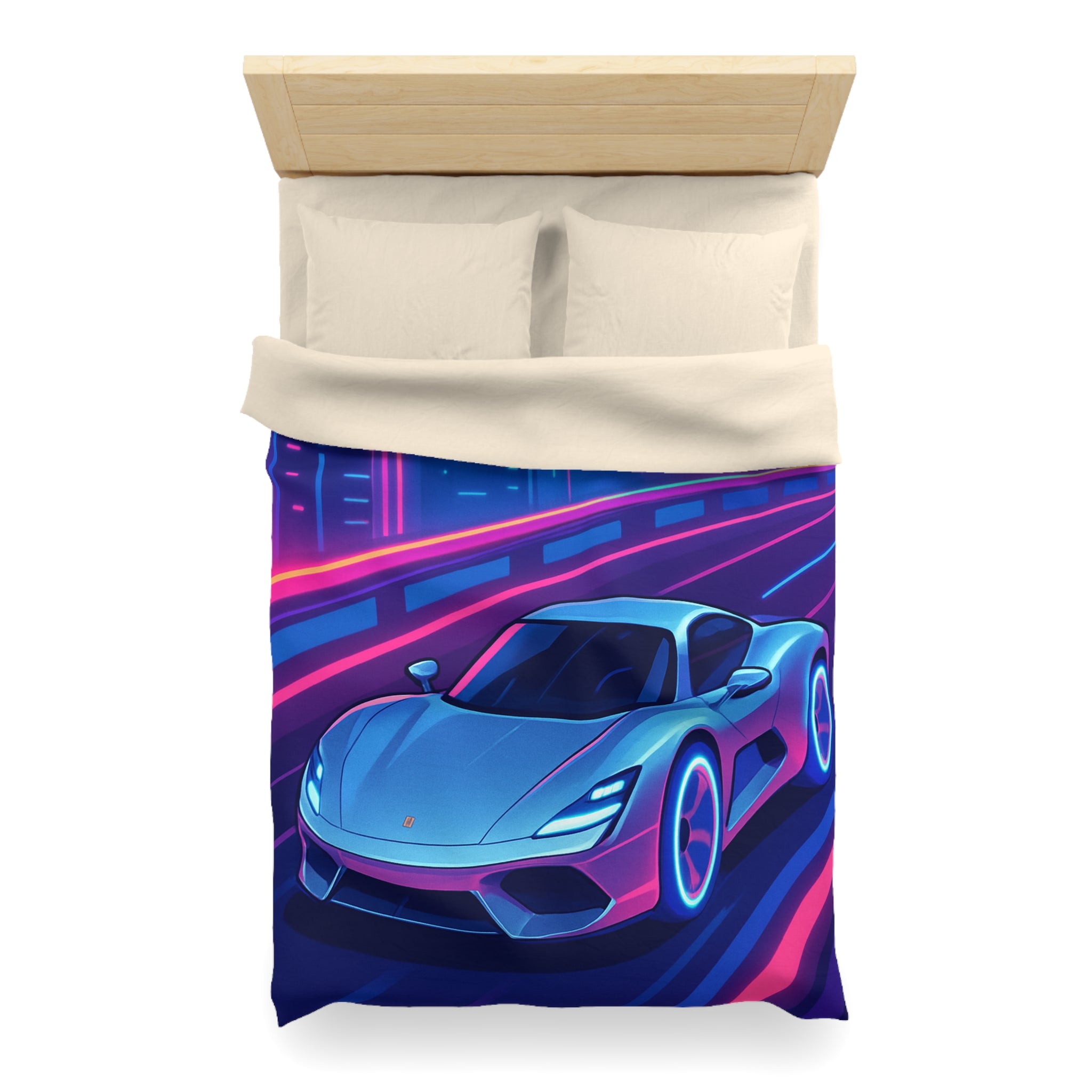 Housse de Couette Microfibre Design Artistique Moderne Décoration Chambre Confort Premium