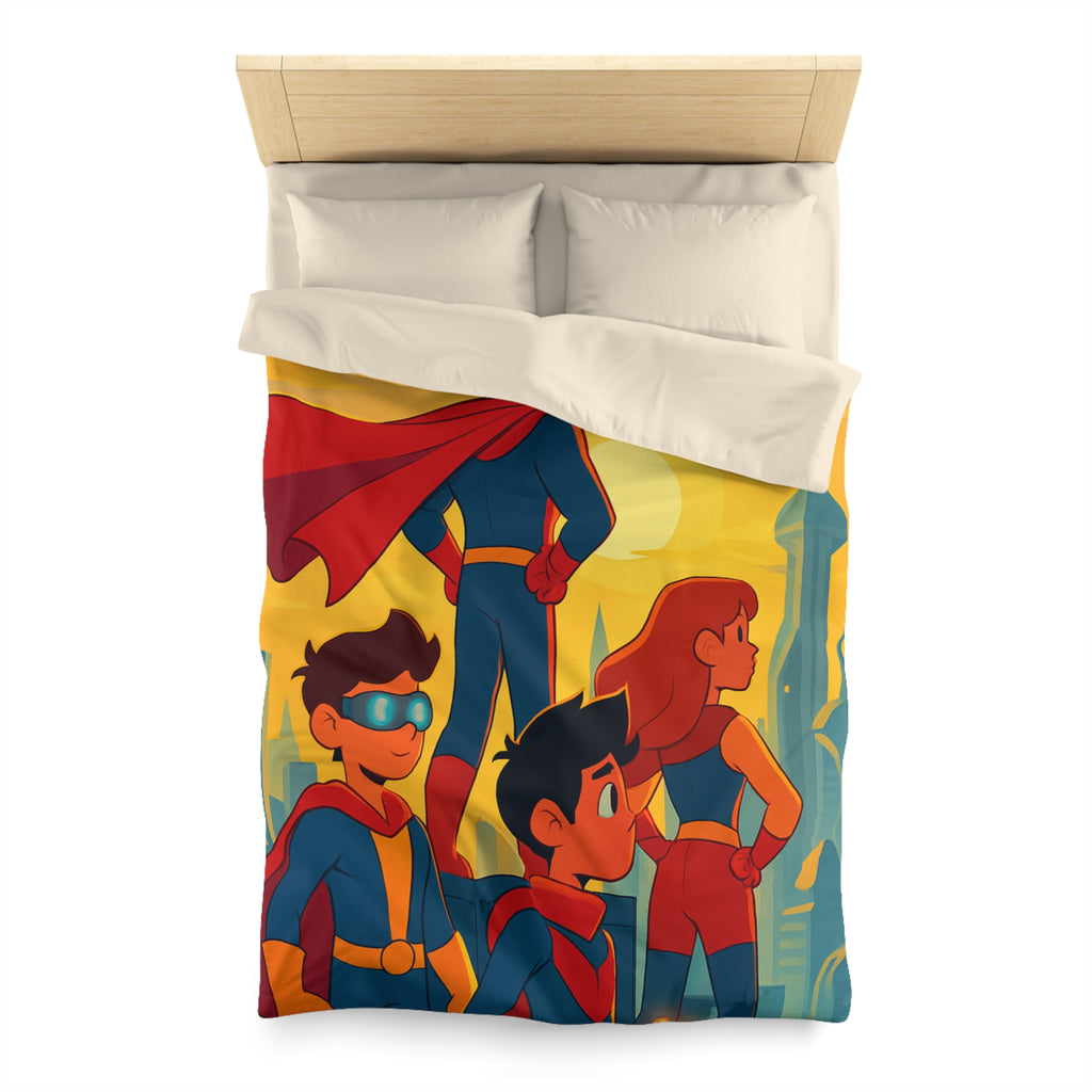 Housse de Couette Microfibre Illustration Unique Design Moderne Décoration Intérieure Raffinée