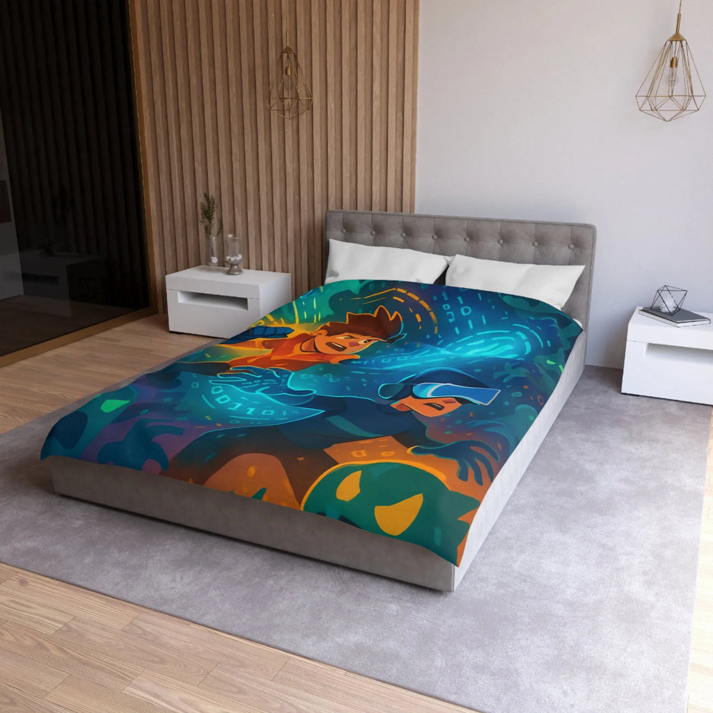 Housse de Couette Microfibre Création Artistique Moderne Design Exclusif Décoration Chambre