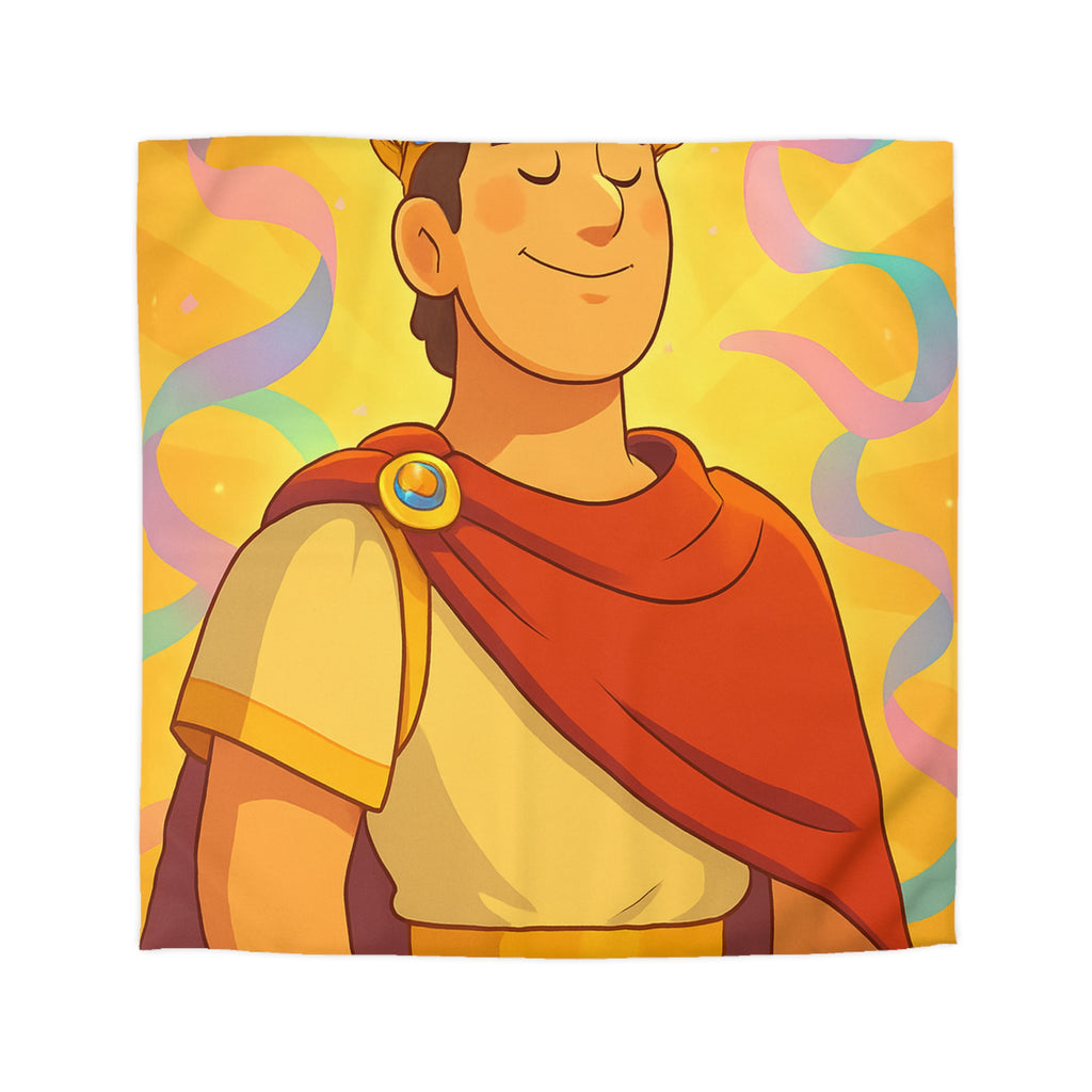 Rêves d'Empereur Romain: Housse de Couette Artistique Inspirée de l'Antiquité Dorée