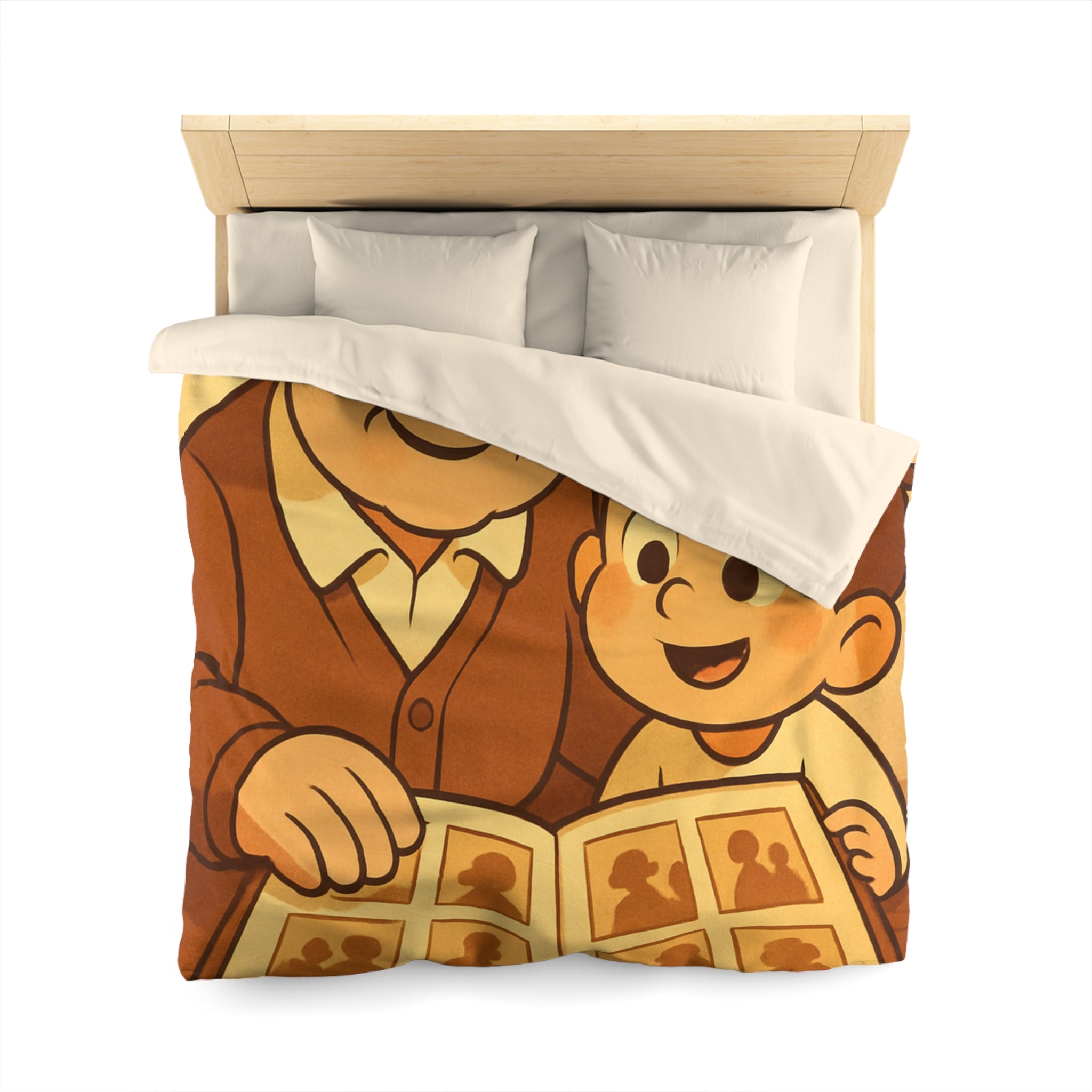 Housse de Couette Microfibre Design Artistique Moderne Décoration Chambre Confort Premium