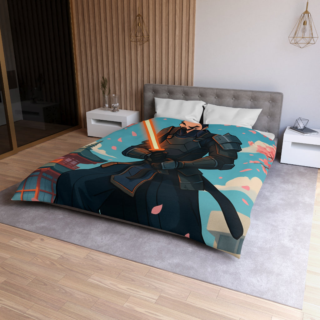 Housse de Couette Microfibre Illustration Unique Design Moderne Décoration Intérieure Raffinée