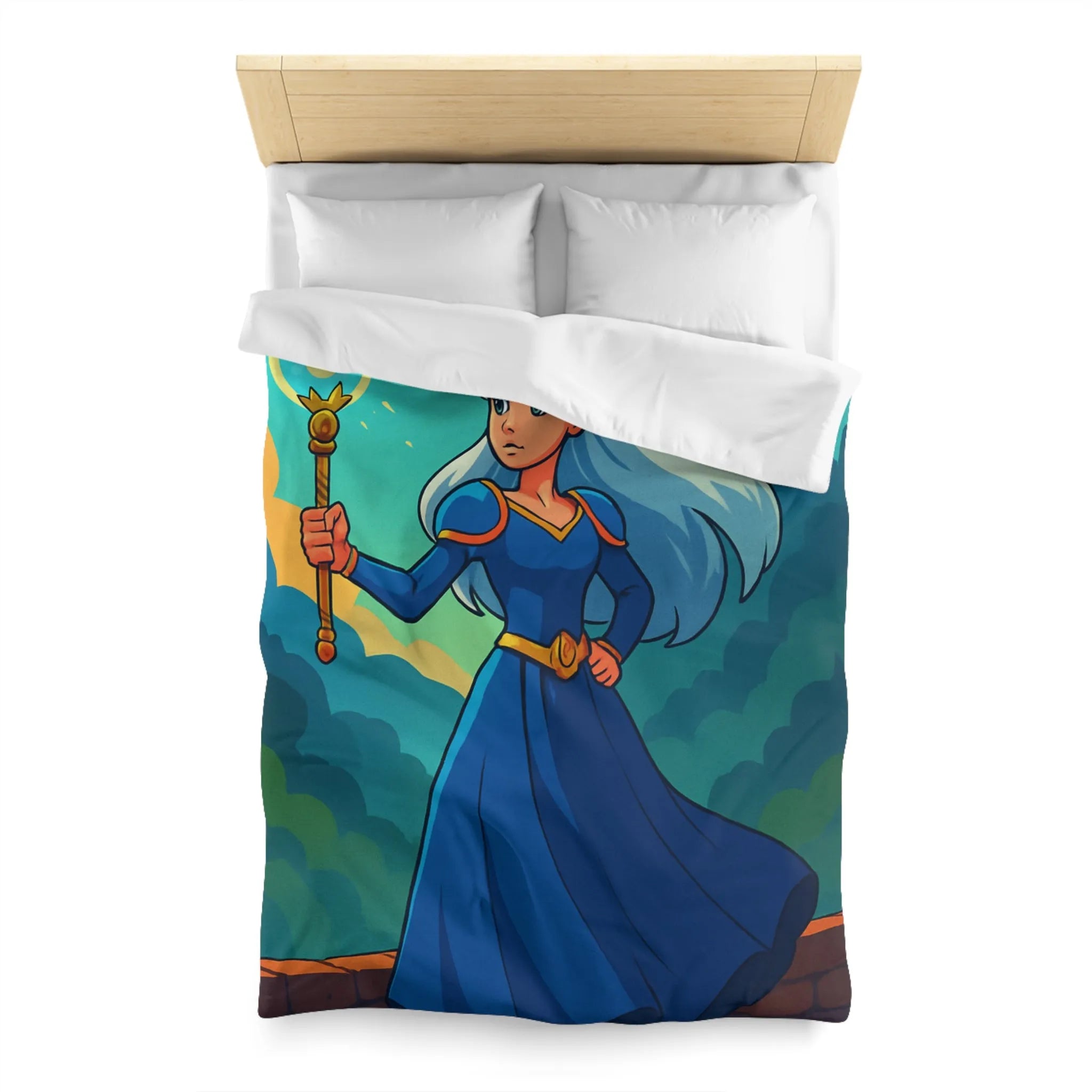 Housse de Couette Microfibre Art Graphique Contemporain Style Décoratif Chambre Tendance