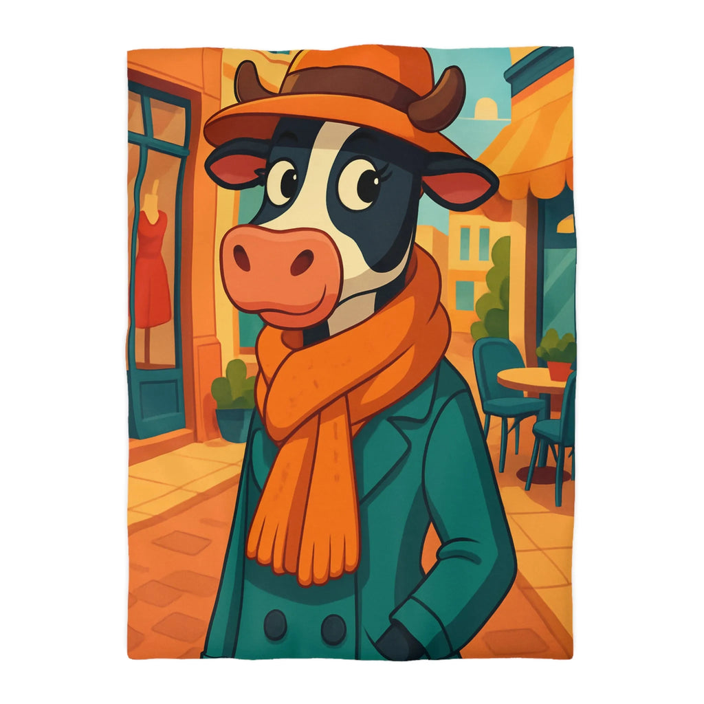 Housse de Couette Microfibre Art Graphique Contemporain Style Décoratif Chambre Tendance