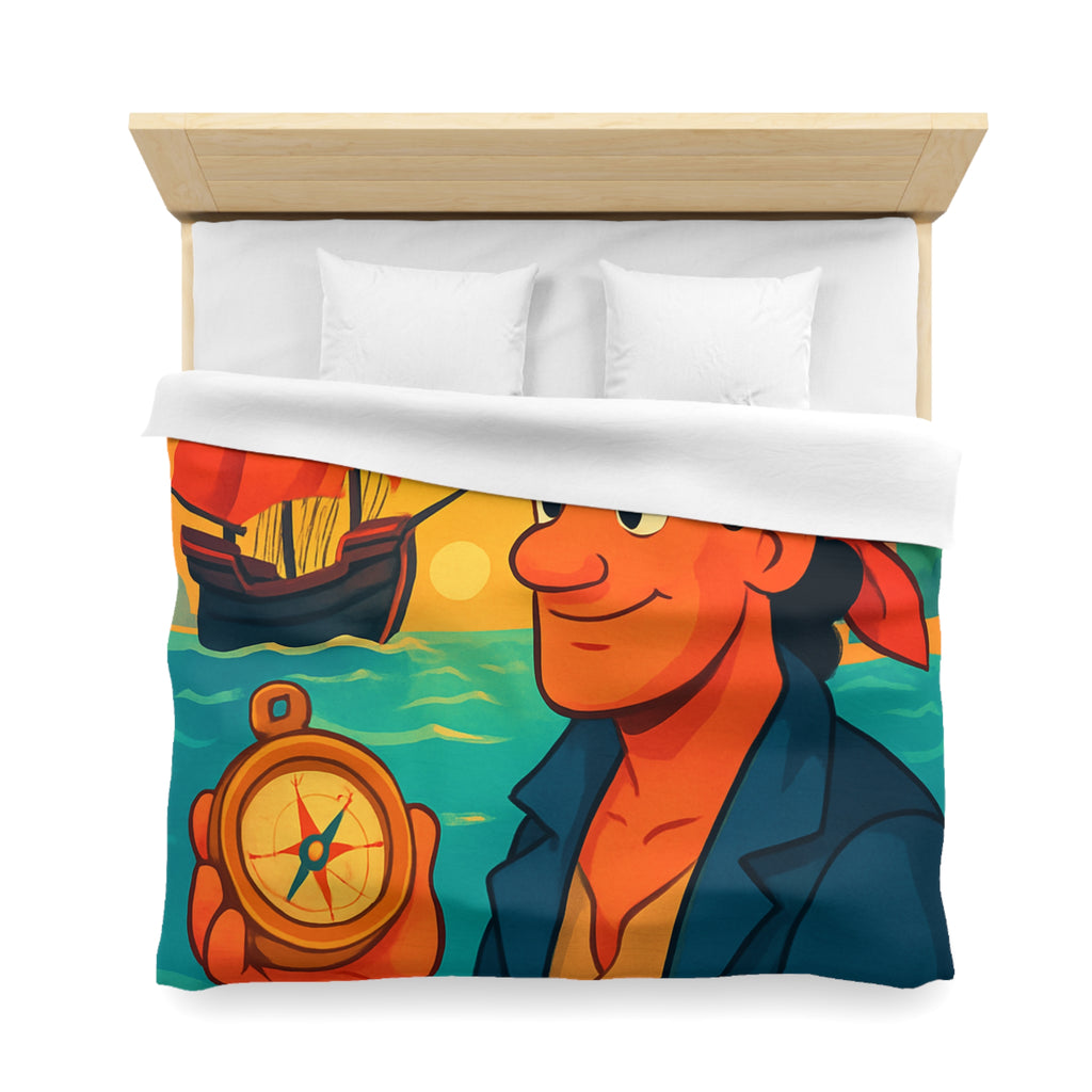 Housse de Couette Microfibre Illustration Unique Design Moderne Décoration Intérieure Raffinée