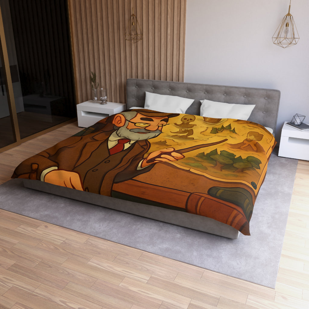 Housse de Couette Microfibre Illustration Unique Design Moderne Décoration Intérieure Raffinée