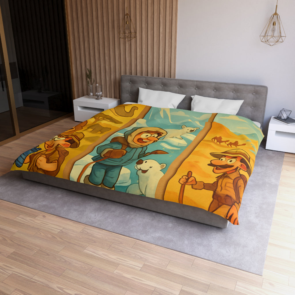 Housse de Couette Microfibre Création Artistique Moderne Design Exclusif Décoration Chambre