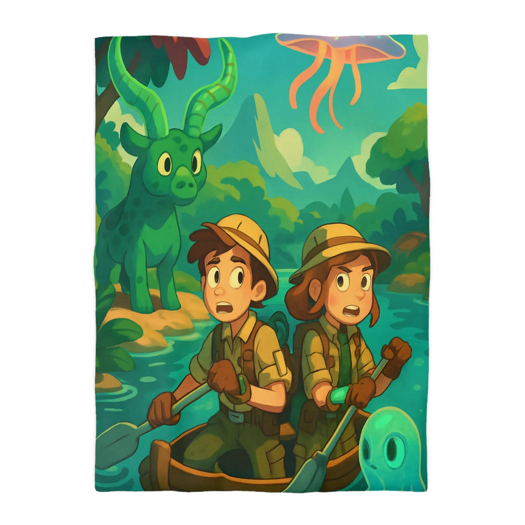 Exploration mystique en forêt tropicale avec créatures enchantées pour aventure fascinante de rêves