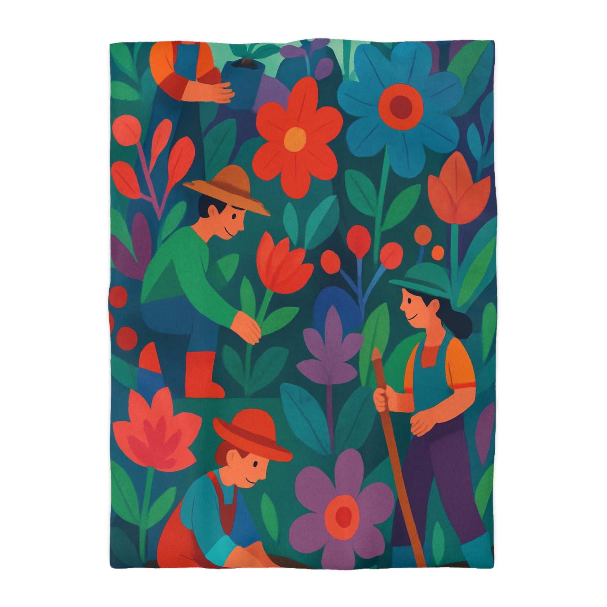 Housse de Couette Microfibre Illustration Unique Design Moderne Décoration Intérieure Raffinée