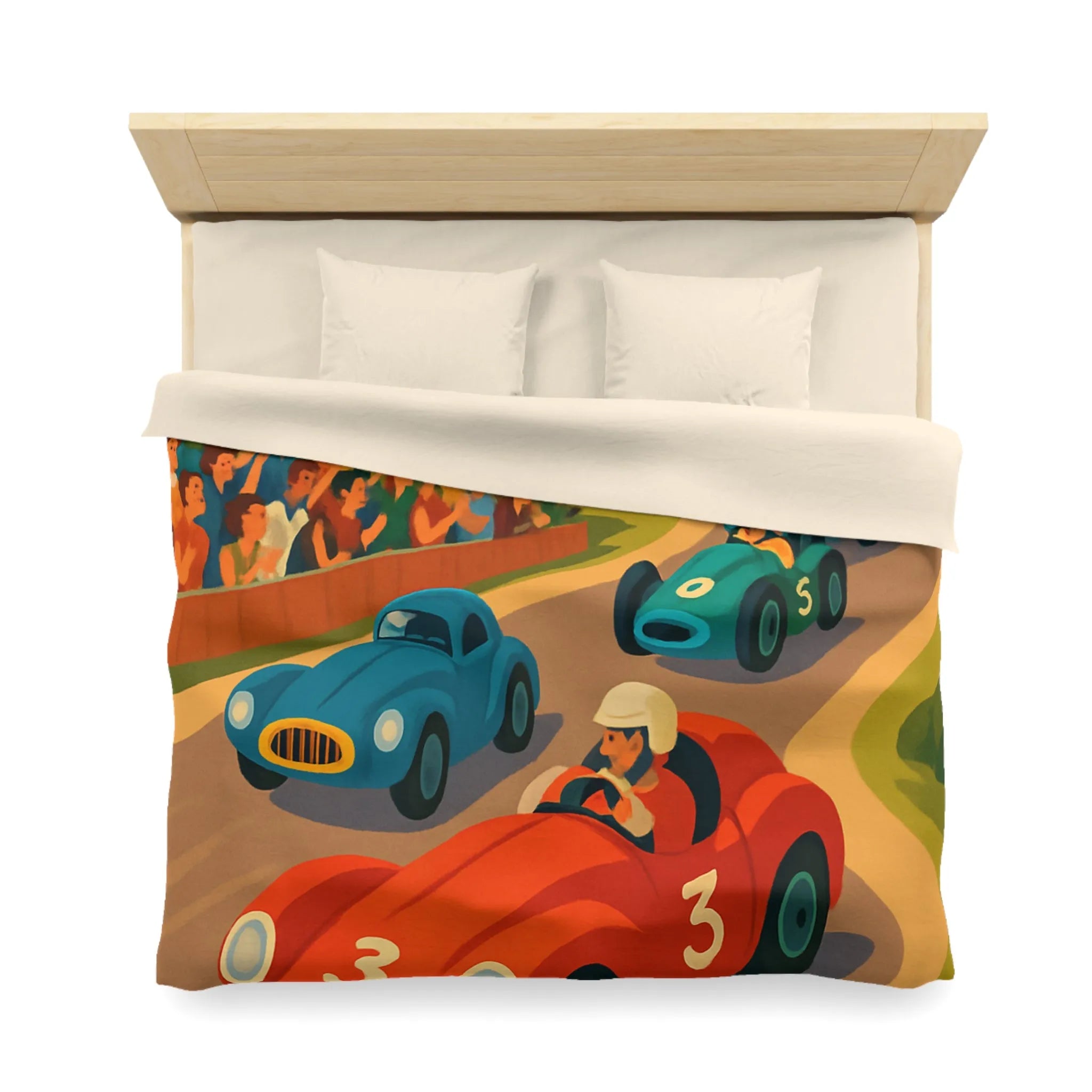 Housse de Couette Microfibre Art Graphique Contemporain Style Décoratif Chambre Tendance