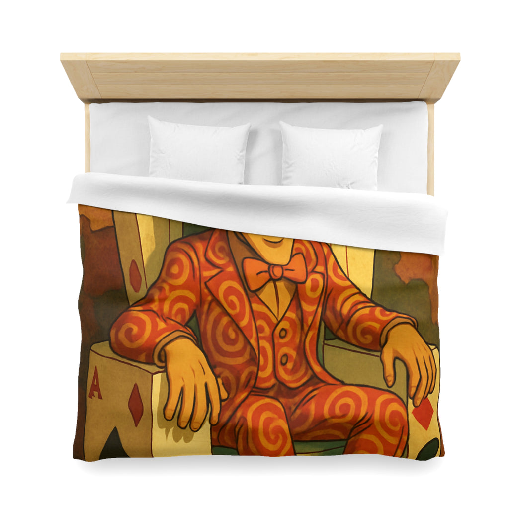 Housse de Couette Microfibre Motif Créatif Original Style Contemporain Chambre Élégante