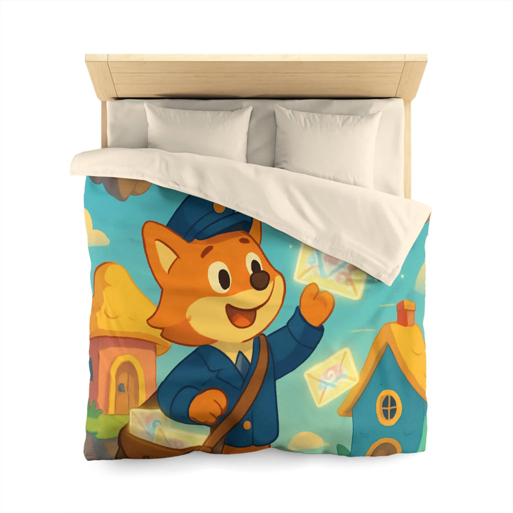 Housse de Couette Microfibre Art Graphique Contemporain Style Décoratif Chambre Tendance