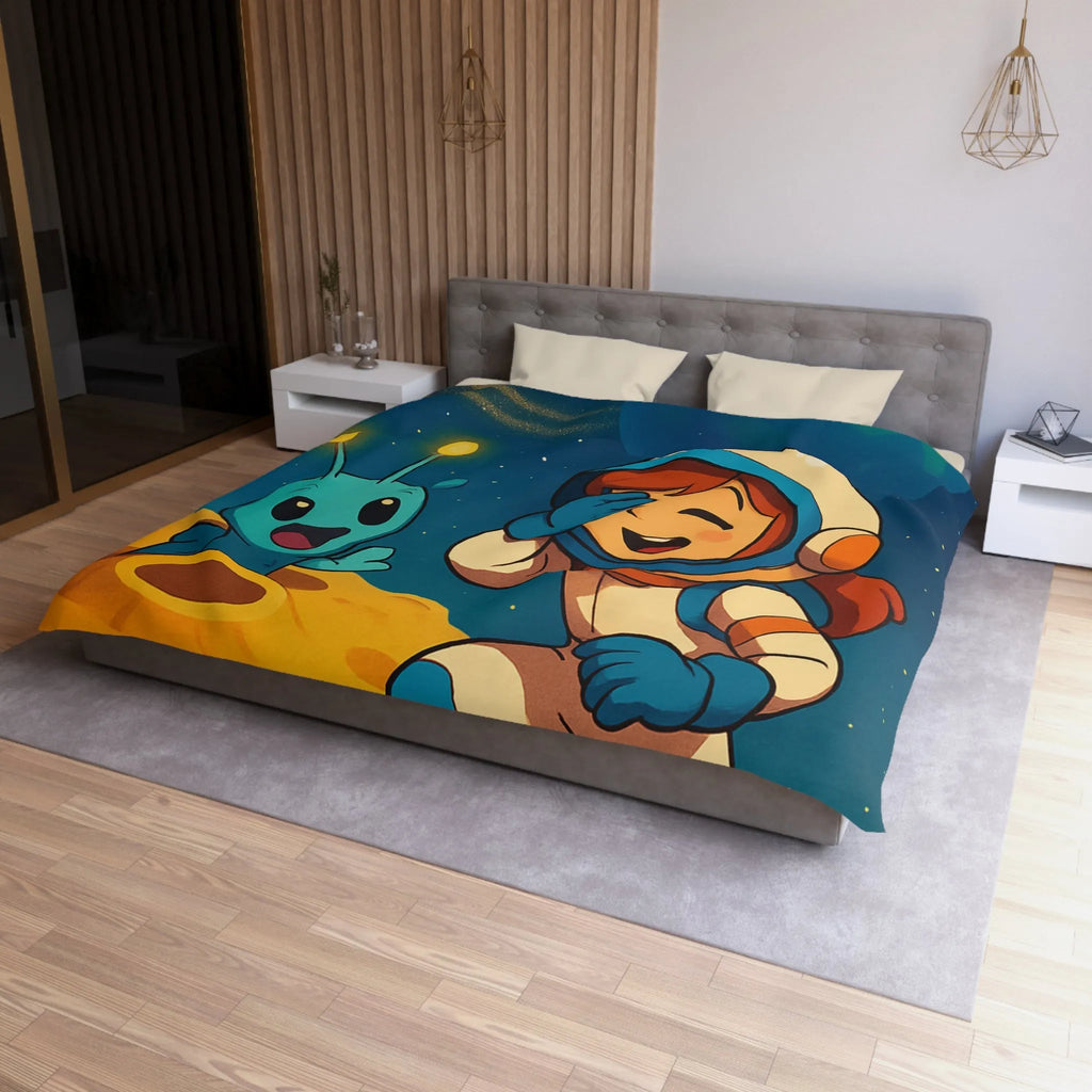 Housse de Couette Microfibre Création Artistique Moderne Design Exclusif Décoration Chambre