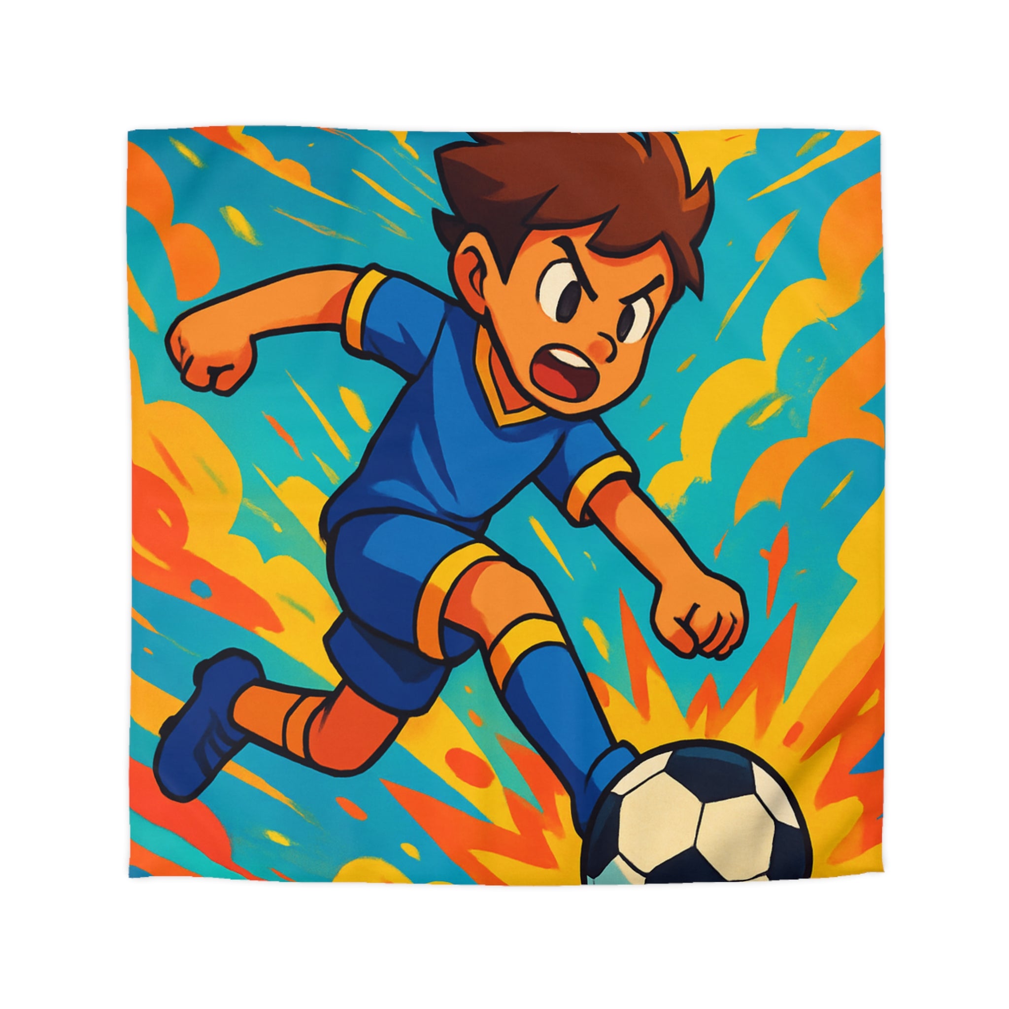 Housse de Couette Microfibre Motif Créatif Original Style Contemporain Chambre Élégante