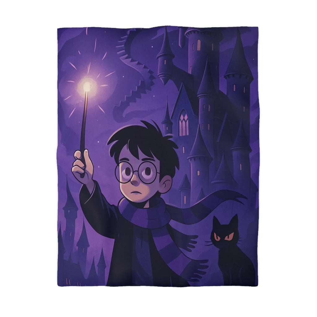 Housse de Couette Microfibre Art Graphique Contemporain Style Décoratif Chambre Tendance