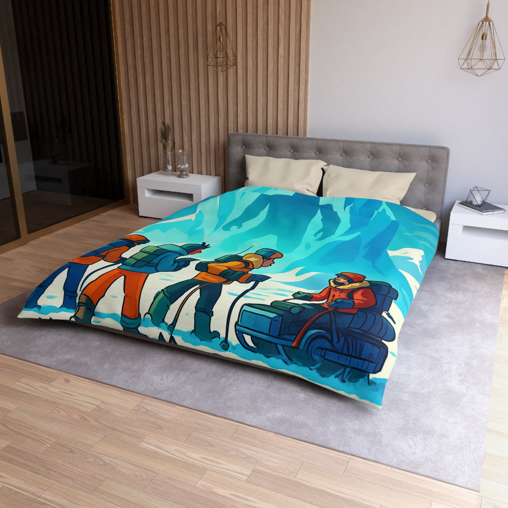 Housse de Couette Microfibre Illustration Unique Design Moderne Décoration Intérieure Raffinée