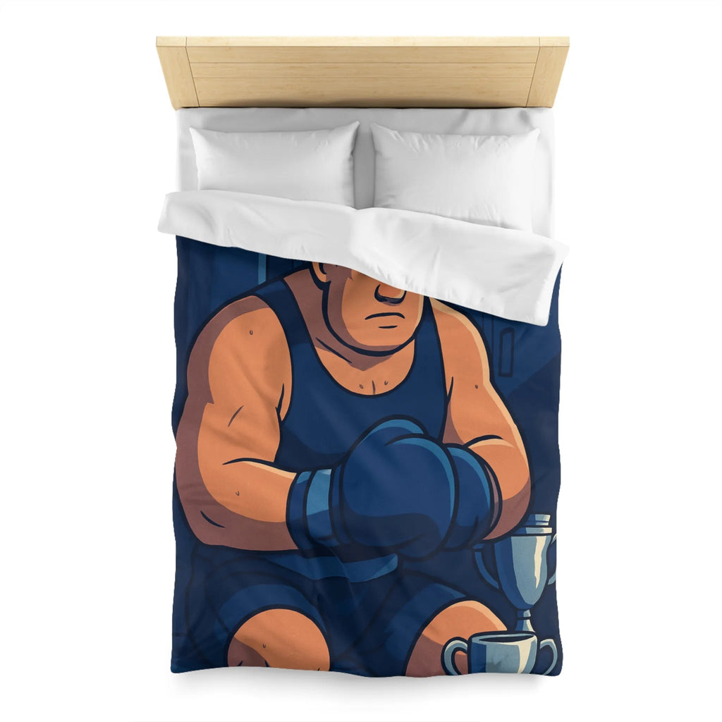 Housse de Couette Microfibre Art Graphique Contemporain Style Décoratif Chambre Tendance