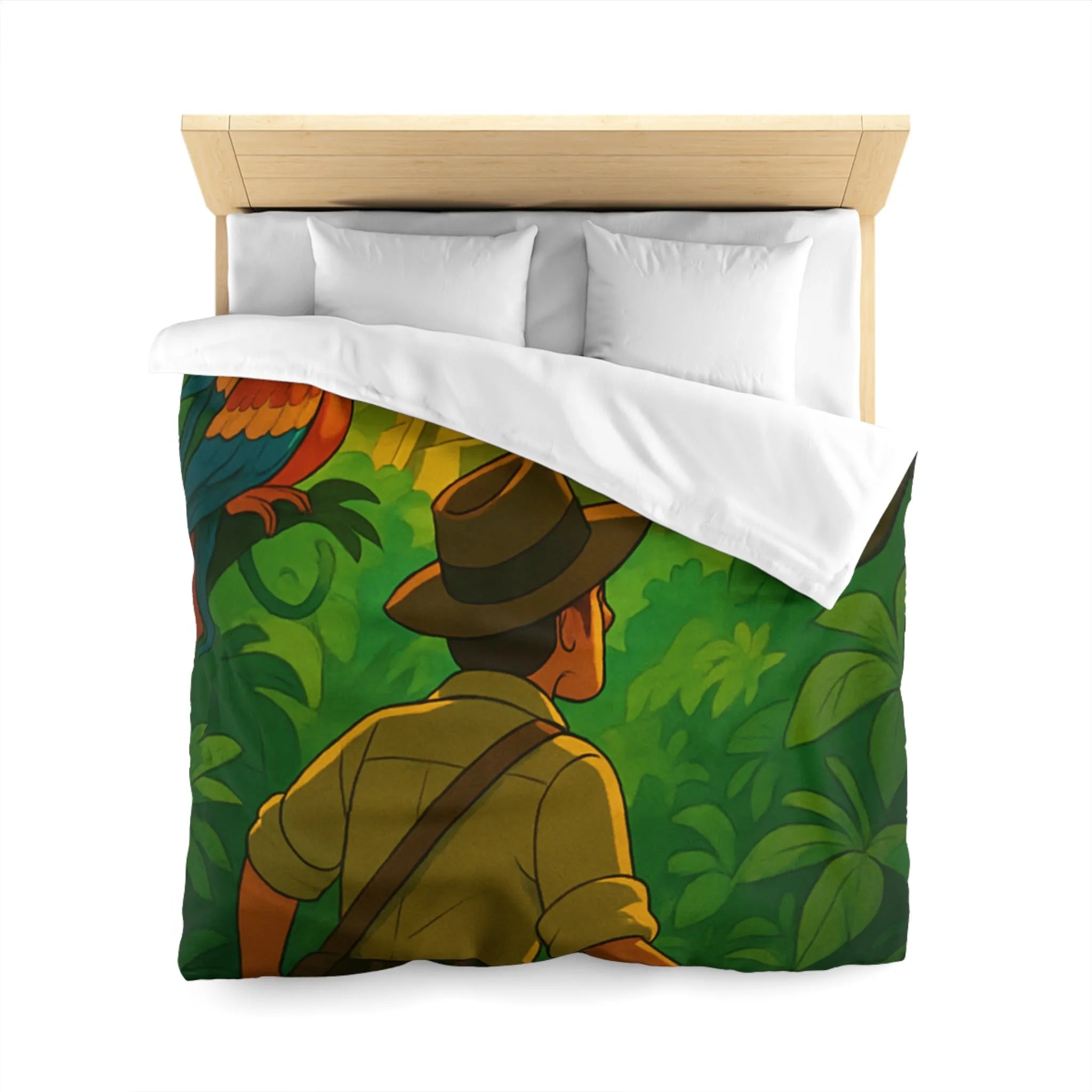 Housse de Couette Microfibre Art Graphique Contemporain Style Décoratif Chambre Tendance