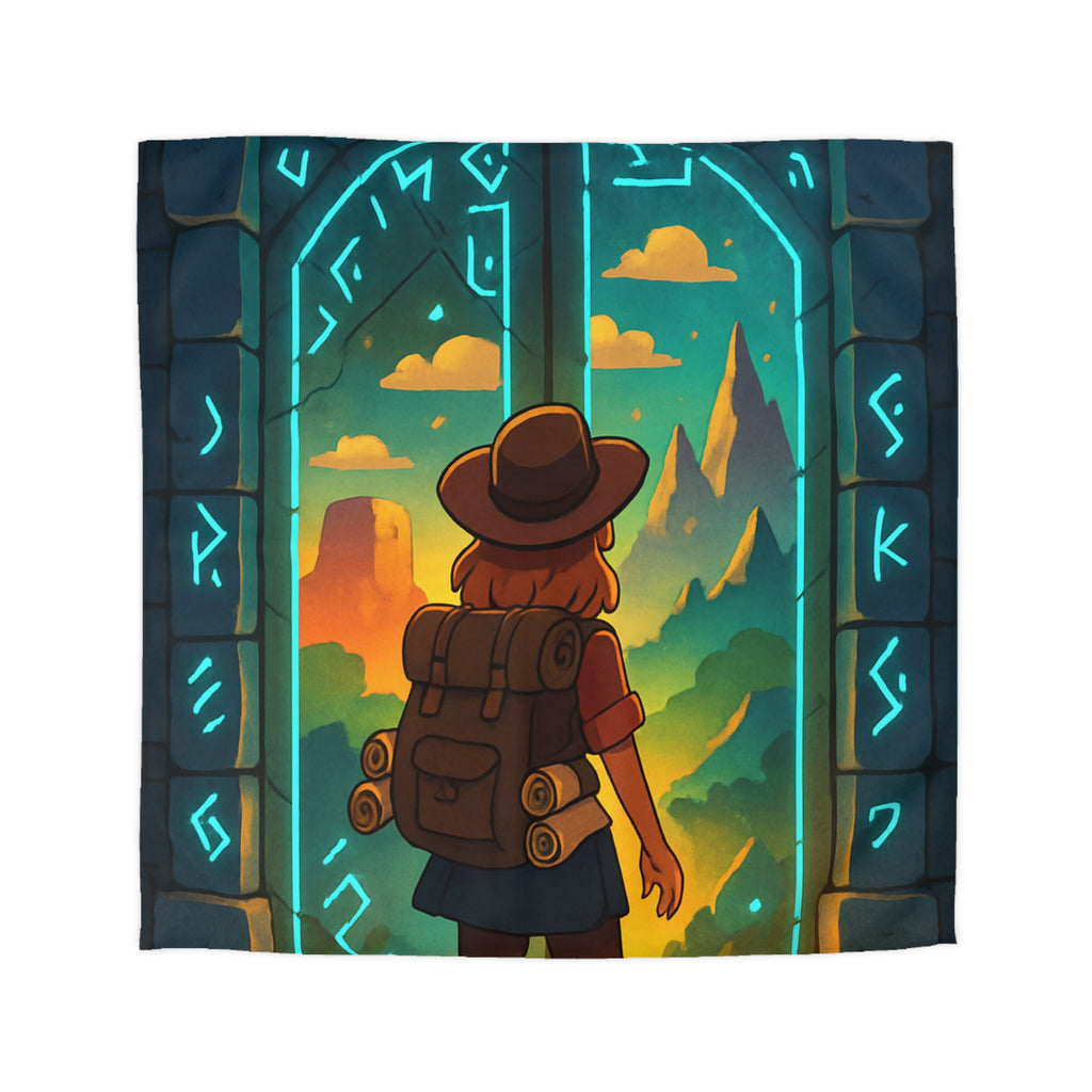 Housse de Couette Microfibre Motif Créatif Original Style Contemporain Chambre Élégante