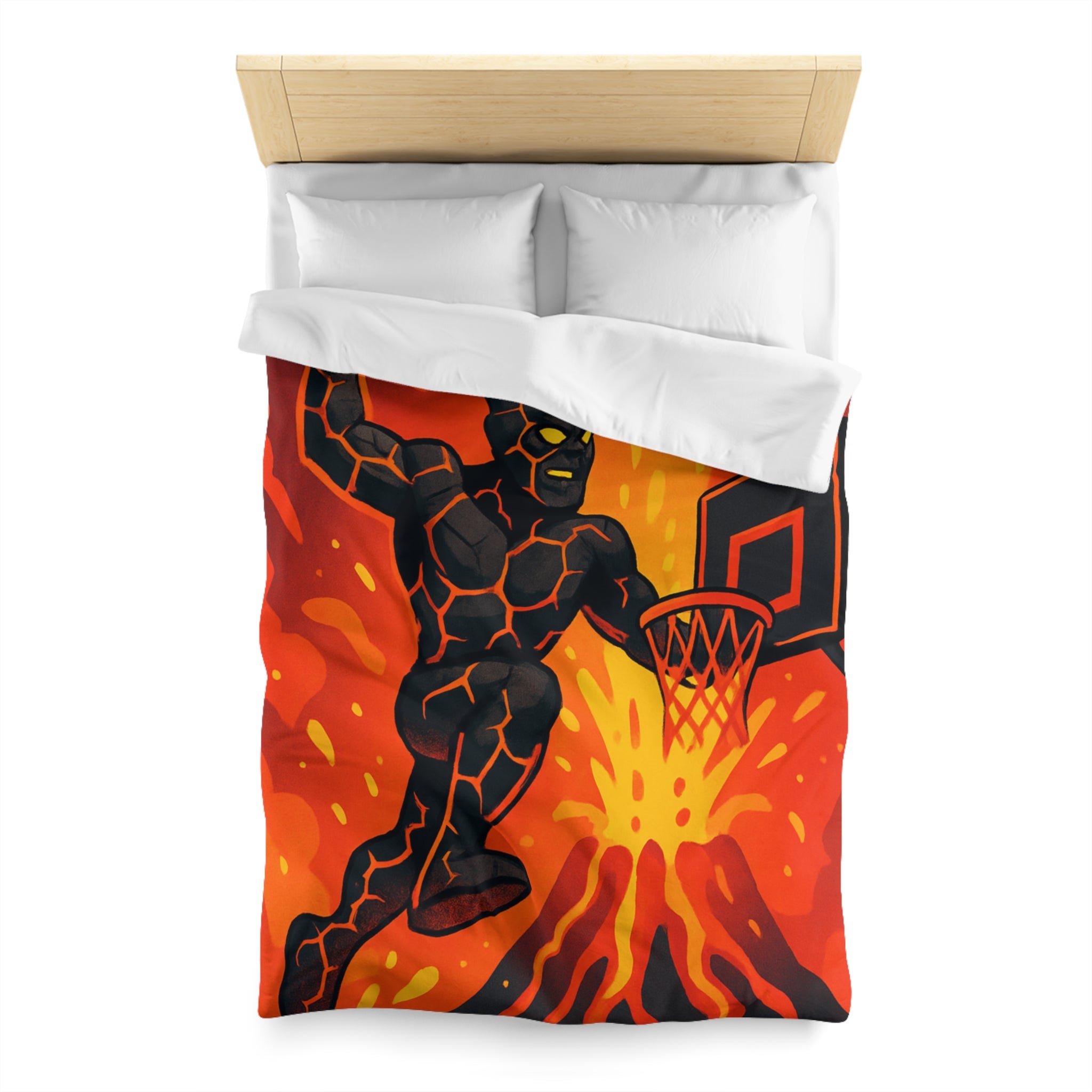 Housse de Couette Microfibre Motif Créatif Original Style Contemporain Chambre Élégante