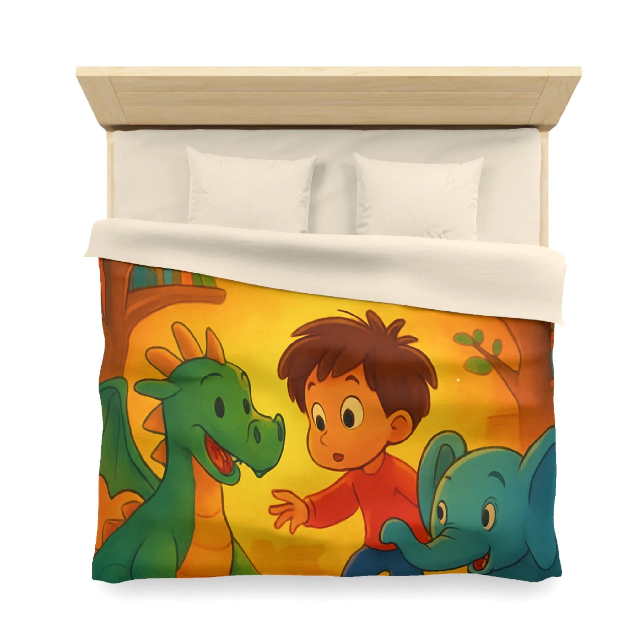 Housse de Couette Microfibre Art Graphique Contemporain Style Décoratif Chambre Tendance