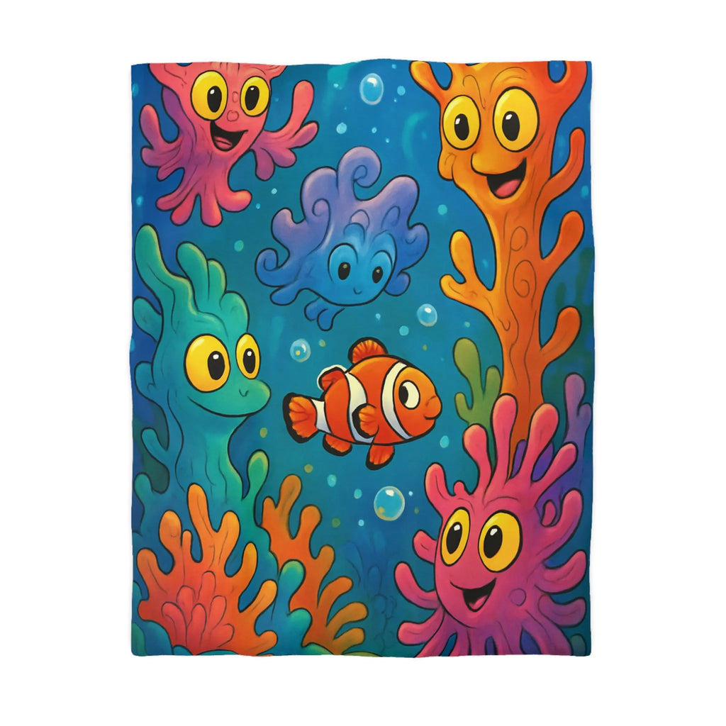 Explorez un Récif Abondant avec Poissons Sourire pour Chambre Enfant Enchantée