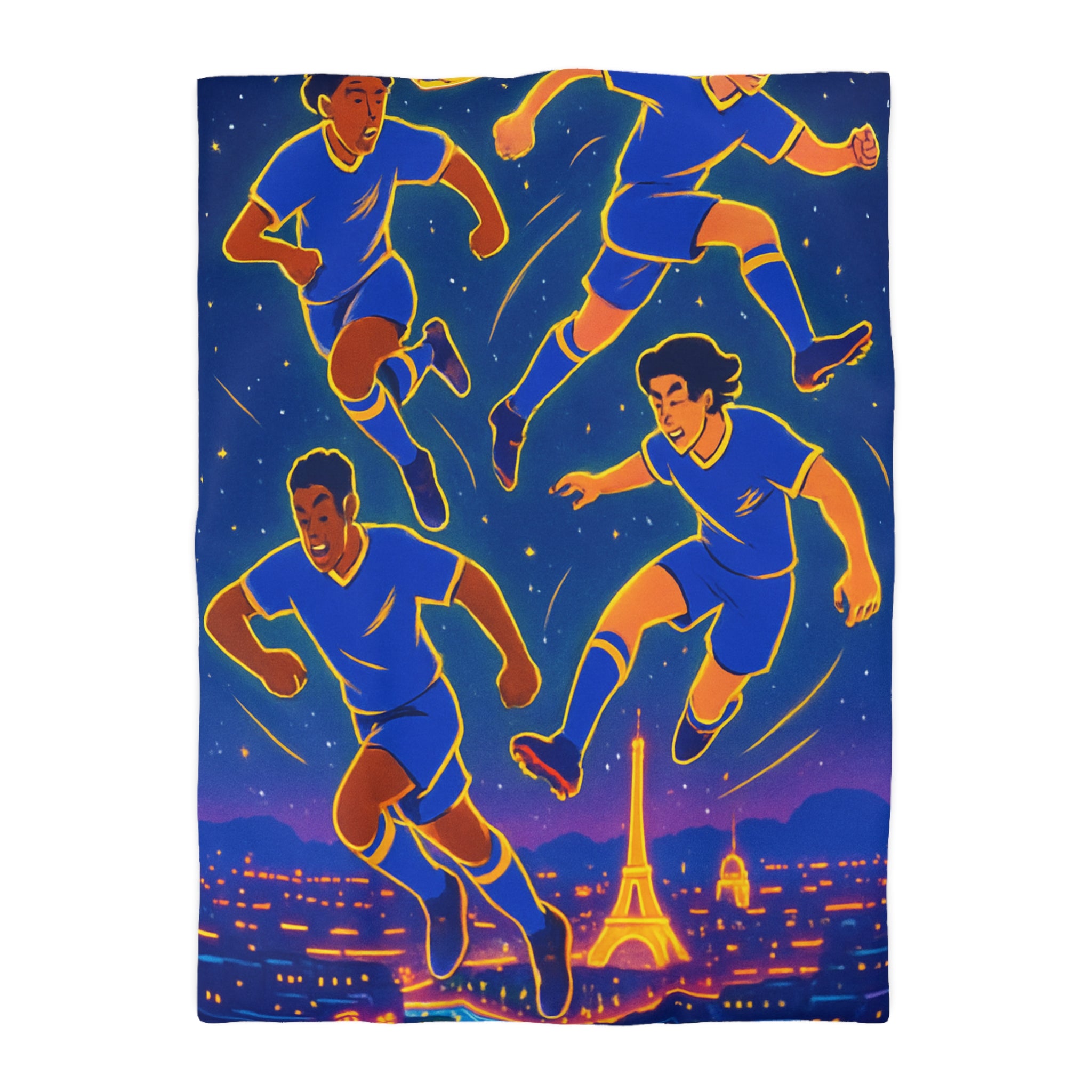 Housse de Couette Microfibre Motif Créatif Original Style Contemporain Chambre Élégante