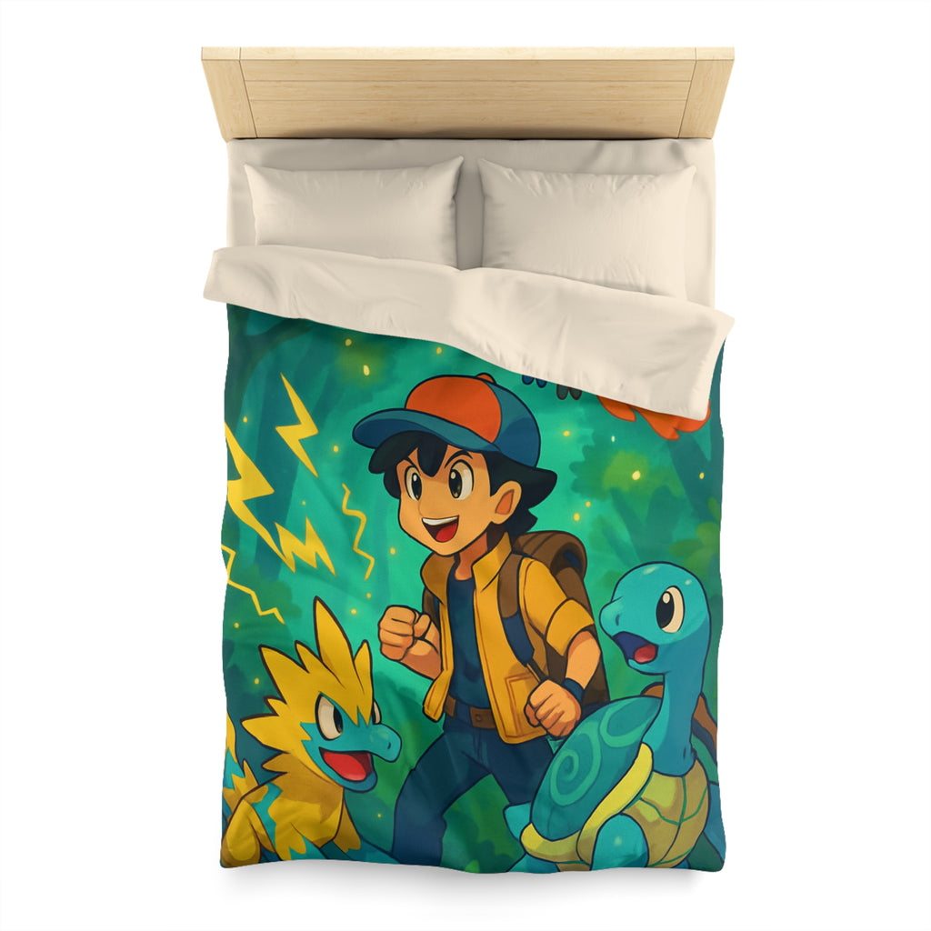 Housse de Couette Microfibre Motif Créatif Original Style Contemporain Chambre Élégante