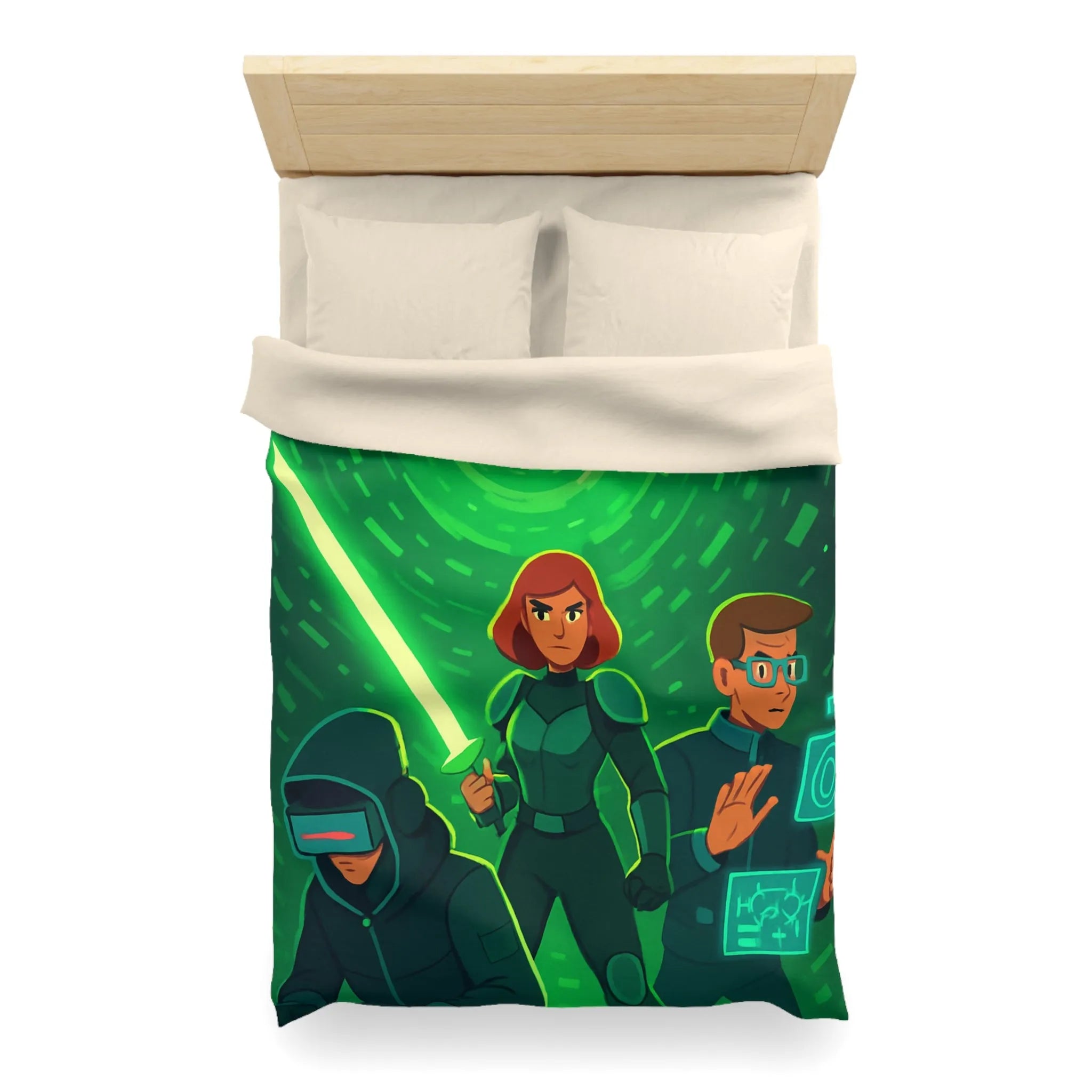 Housse de Couette Microfibre Création Artistique Moderne Design Exclusif Décoration Chambre